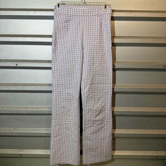 Zara Zara Purple Checkered Pants Sz Extra Small XS Size 22" - 1 Thumbnail