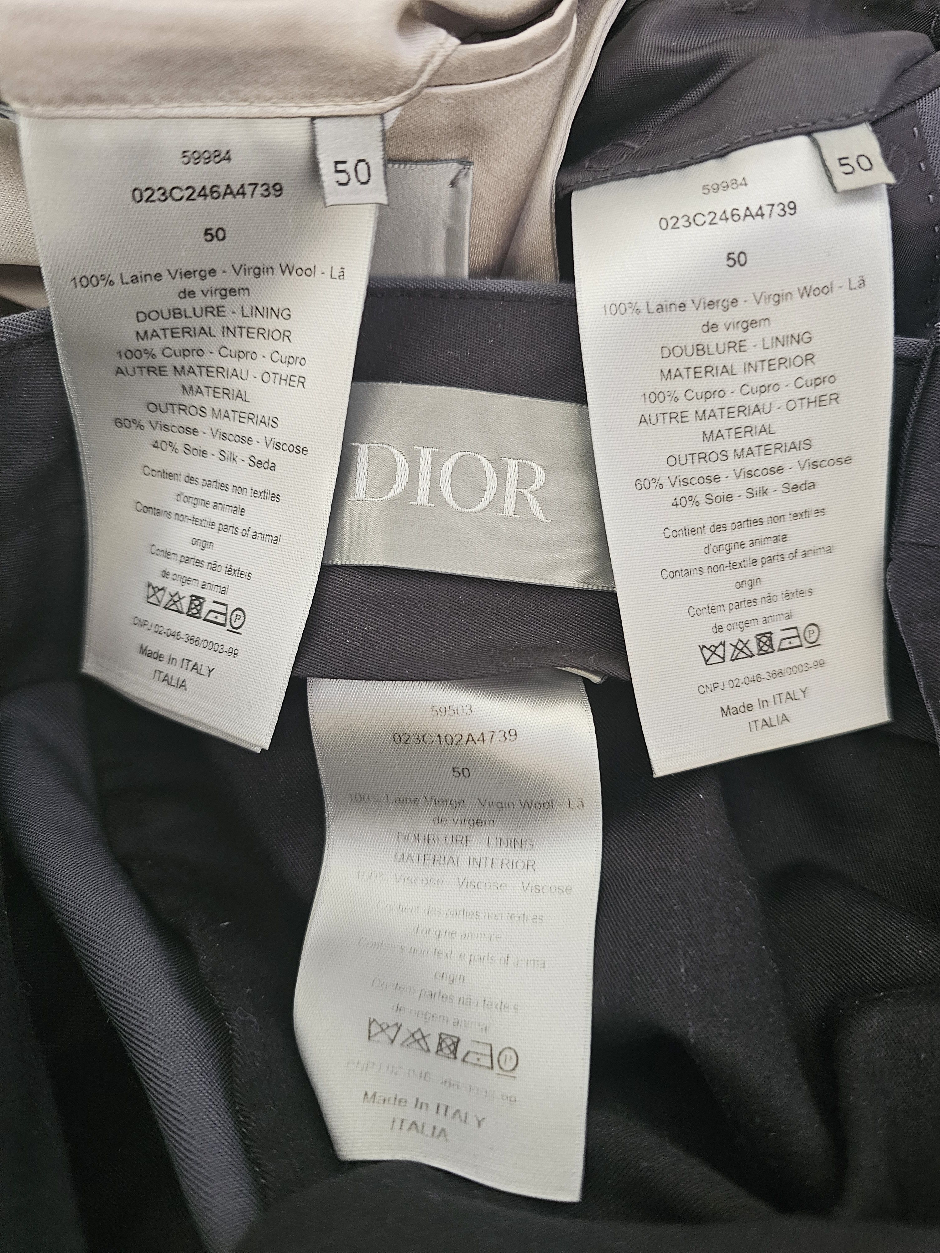 Dior Dior men's catwalk show wool suits size 50 Size 50R - 6 Thumbnail