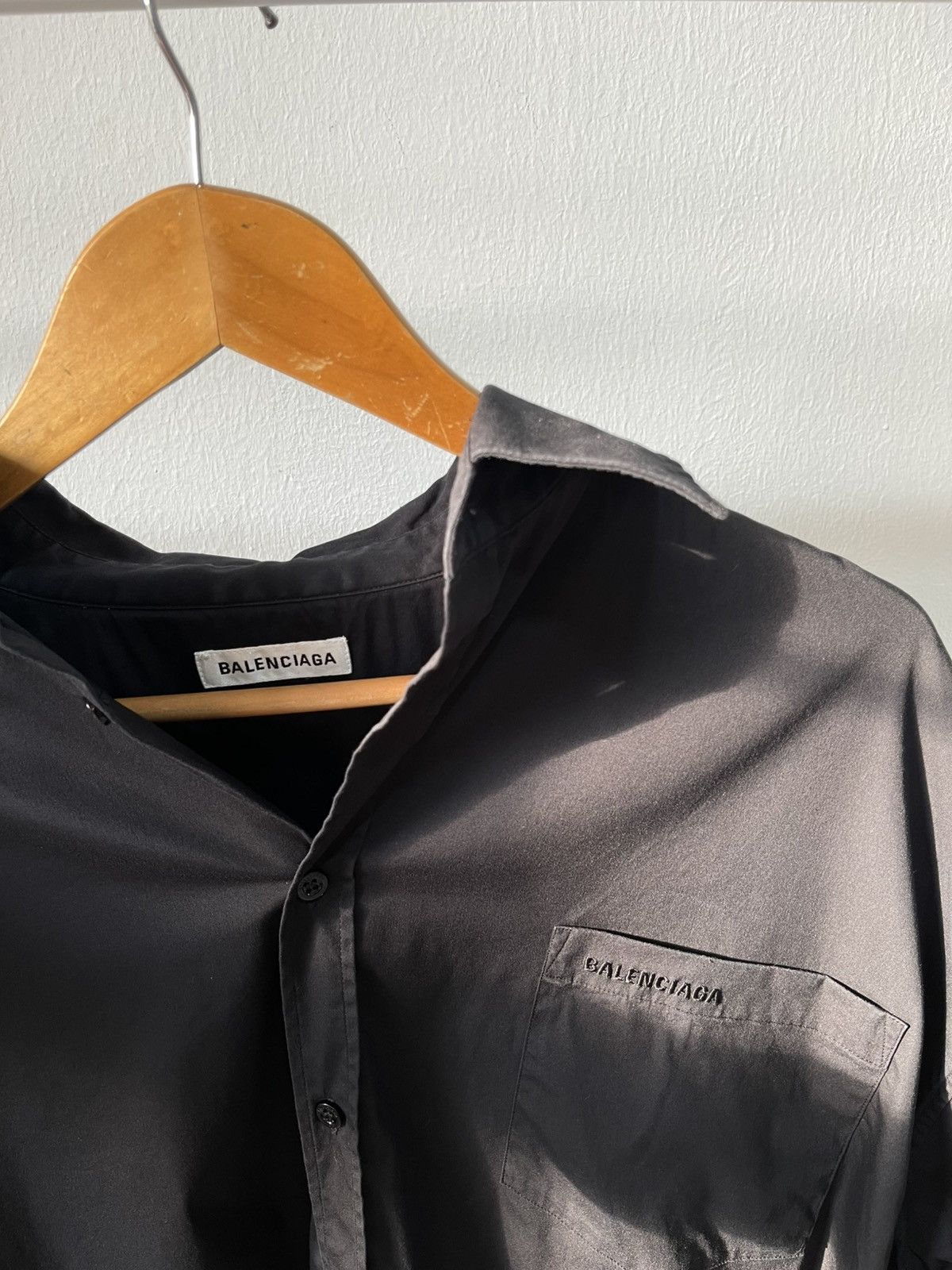 Balenciaga 2016 Balenciaga Oversive Button Up Shirt Size US L / EU 52-54 / 3 - 6 Thumbnail