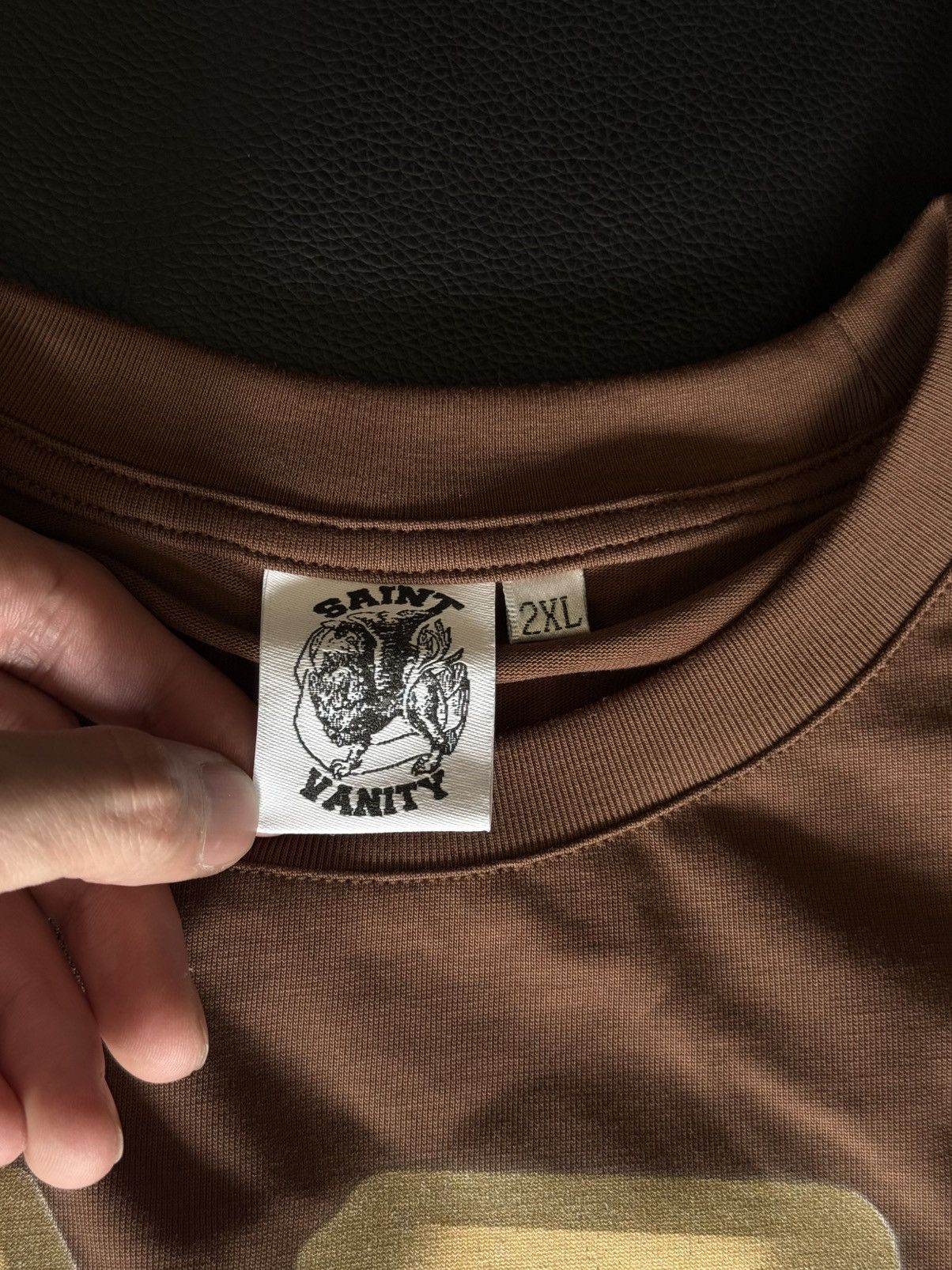 Saint Vanity Saint Vanity UNRELEASED Tee Shirt Logo Brown Size XXL (NEW) Size US XXL / EU 58 / 5 - 6 Thumbnail