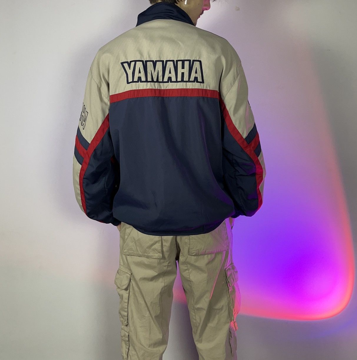 Vintage × Yamaha 💥VINTAGE💥 Yamaha 555 World Racing Sponsor Jacket Size US XXL / EU 58 / 5 - 19 Thumbnail