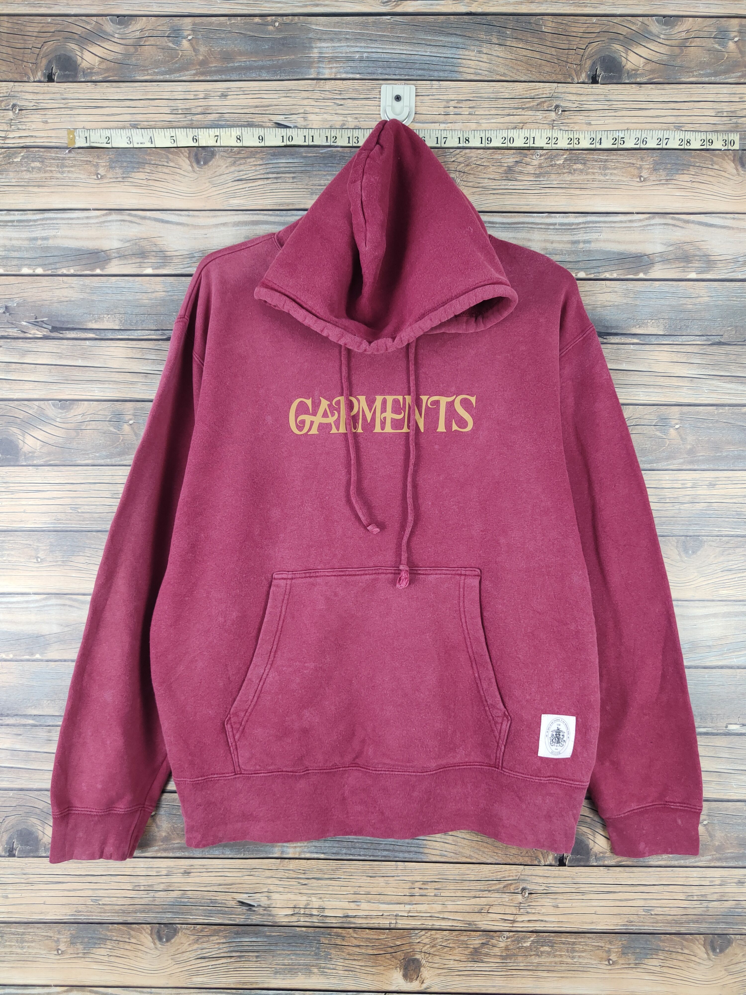 Japanese Brand Hildk Red Faded Hoodie Sweatshirts #W2050 Size US L / EU 52-54 / 3 - 1 Thumbnail