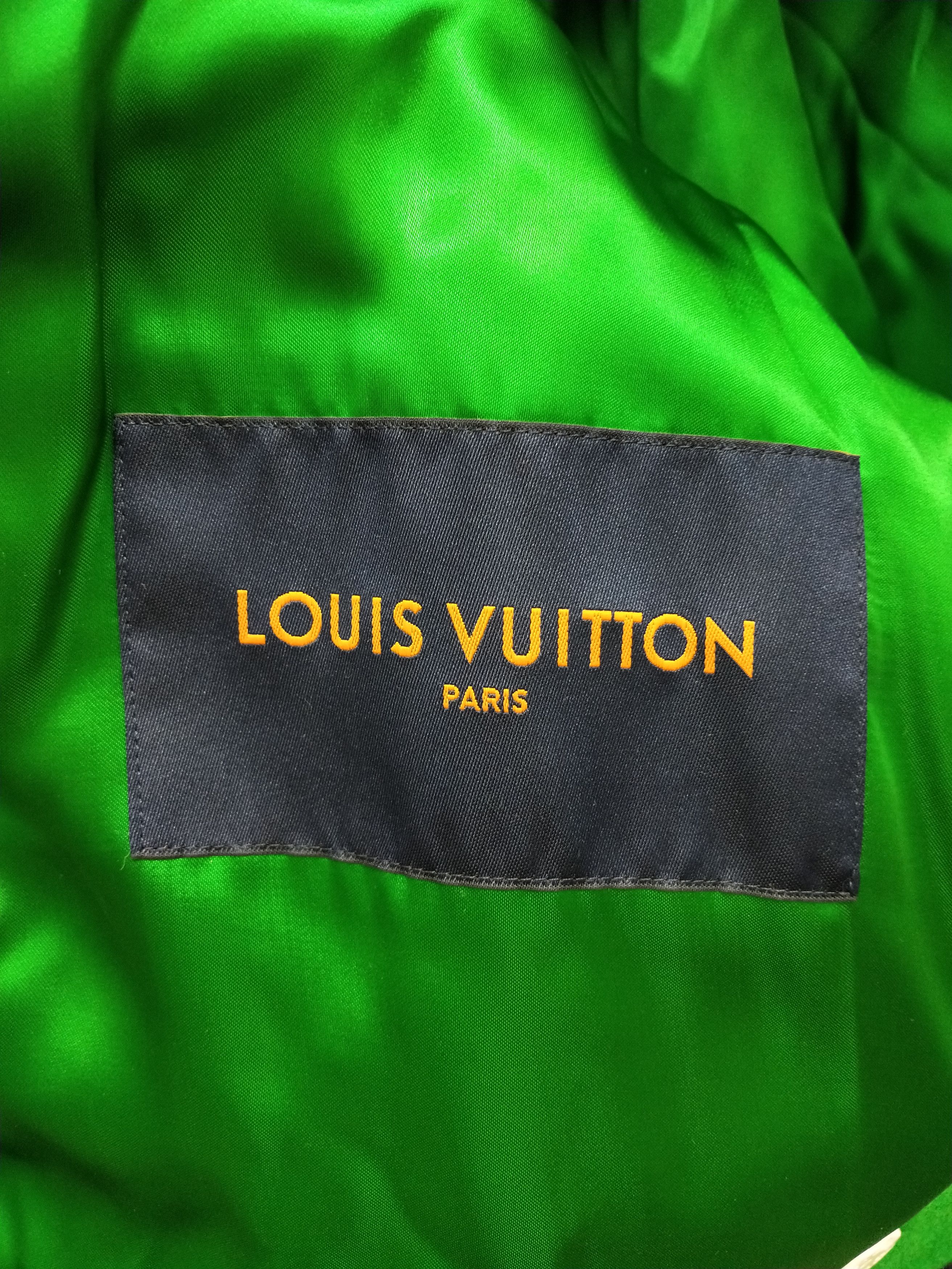 Louis Vuitton × Virgil Abloh Green Varsity Jacket Size US M / EU 48-50 / 2 - 9 Thumbnail