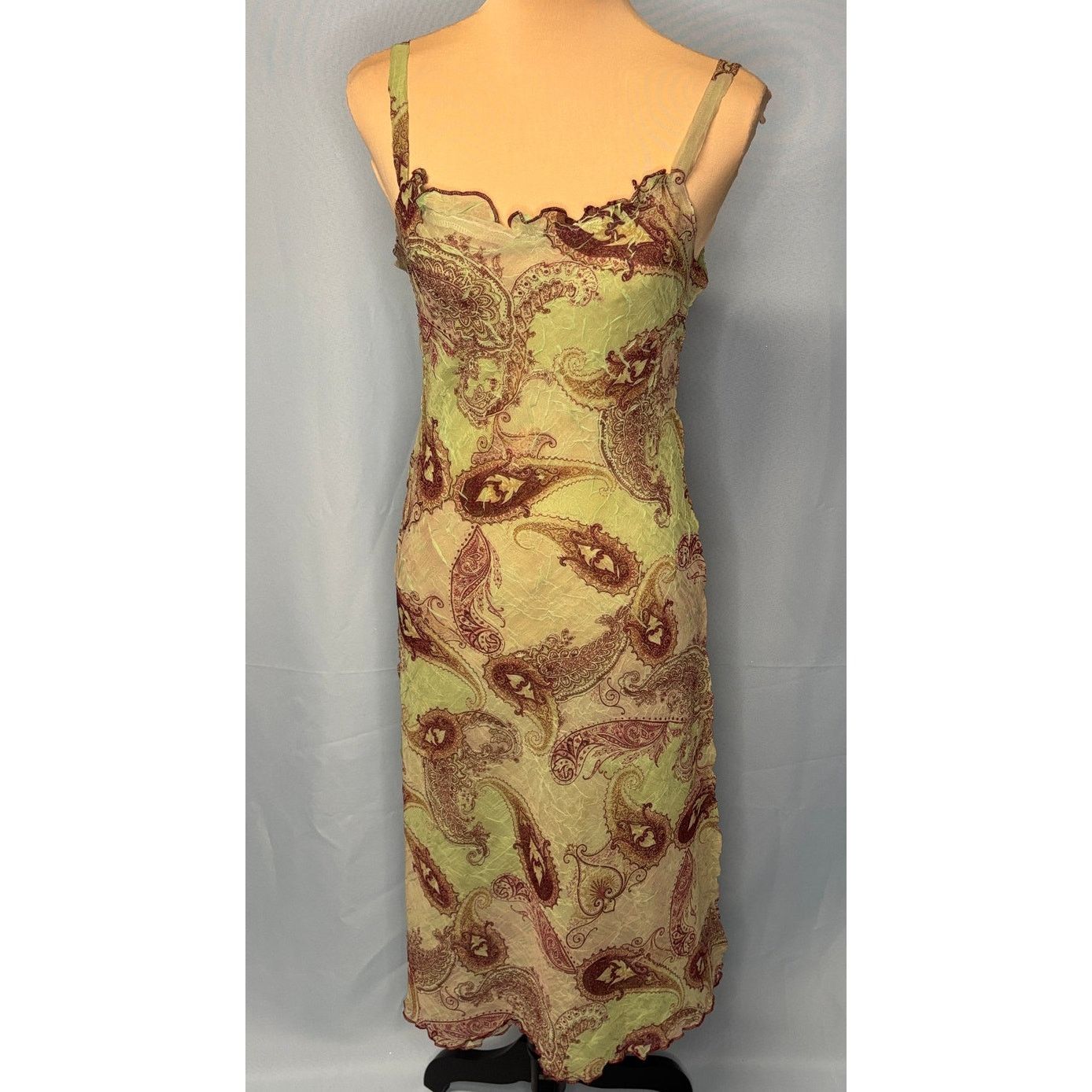 Other KOMAROV Women’s Crinkle Texture Chiffon Slip Dress | Small Size S / US 4 / IT 40 - 3 Thumbnail