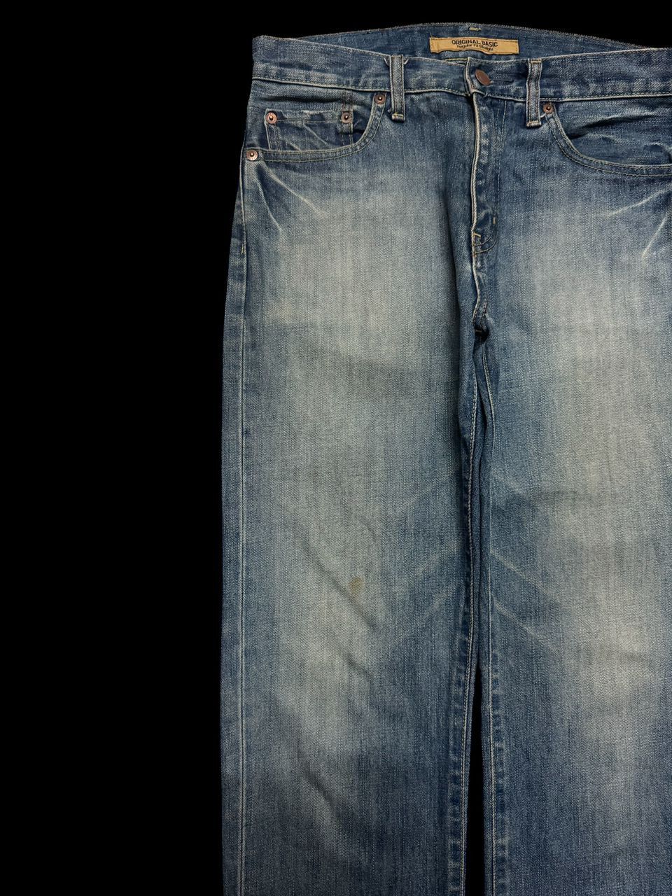 Kapital Insane Uniqlo Regular Fit Straight Mudwash Denim Jeans Size US 30 / EU 46 - 4 Thumbnail