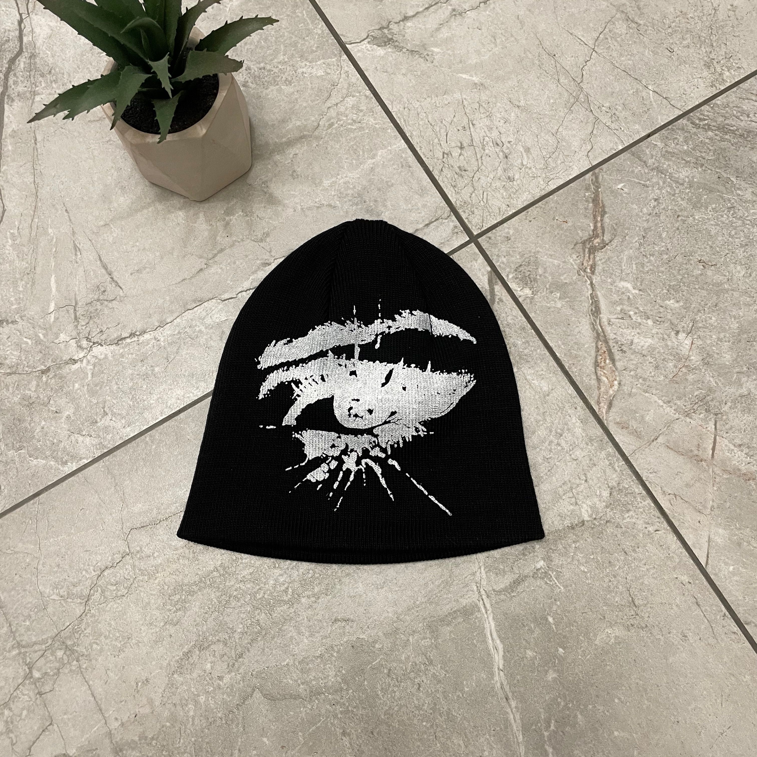 Other Very rare beanie hat y2k grunge print eye y2k Size ONE SIZE - 2 Thumbnail