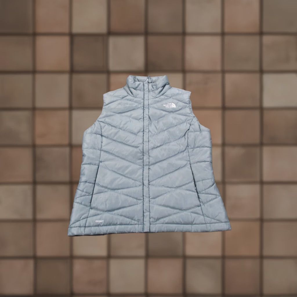 The North Face Nike North Face Vest Jacket Women M Blue Down Quilted Puffer Outdoor 550 Size M / US 6-8 / IT 42-44 - 1 Thumbnail