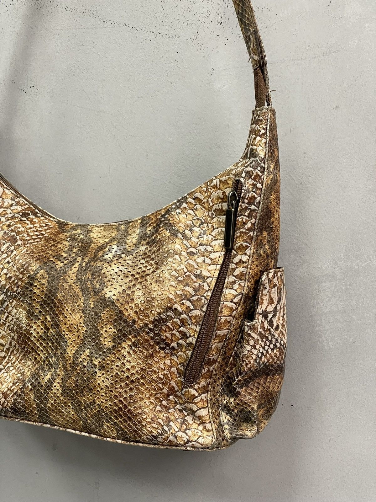 KMRii Hysteric glamour style leather snake skin messenger bag Size ONE SIZE - 6 Thumbnail