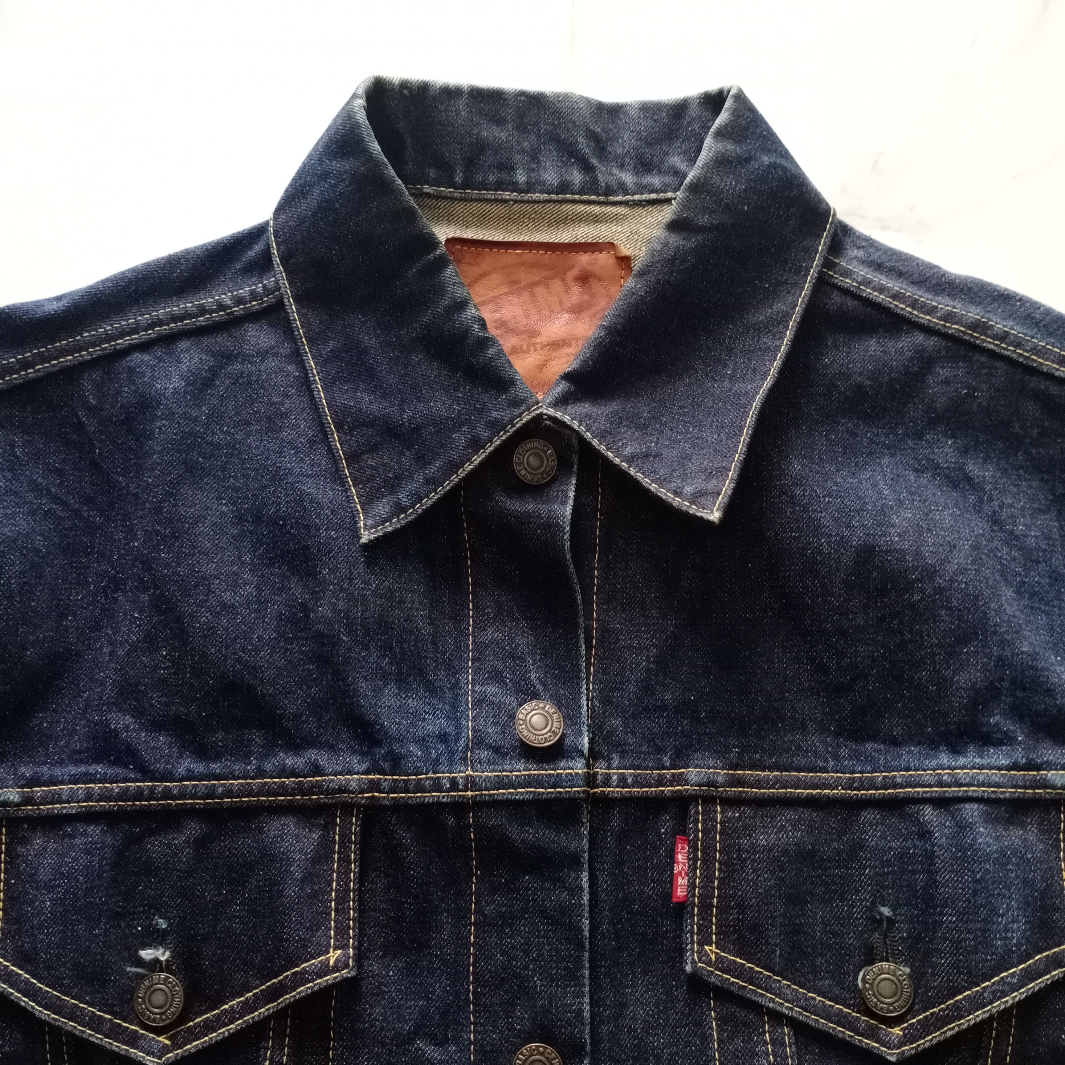 Denime × Japanese Brand Vintage Denime Lot 557 Japan Jeans Jacket Levis LVC 90 Big E Size US L / EU 52-54 / 3 - 3 Thumbnail