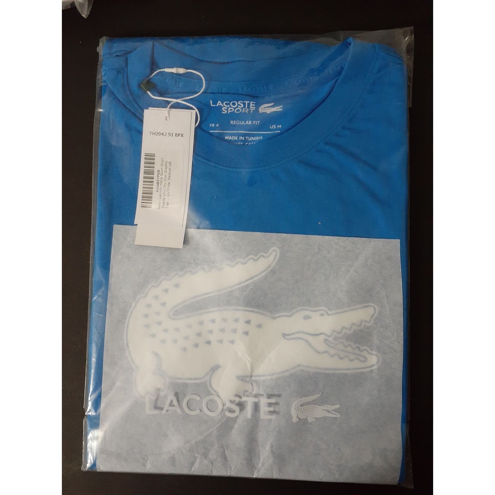 Lacoste Lacoste Men's Regular-fit Ultra Dry Croc Graphic T-Shirt M Size US M / EU 48-50 / 2 - 2 Thumbnail