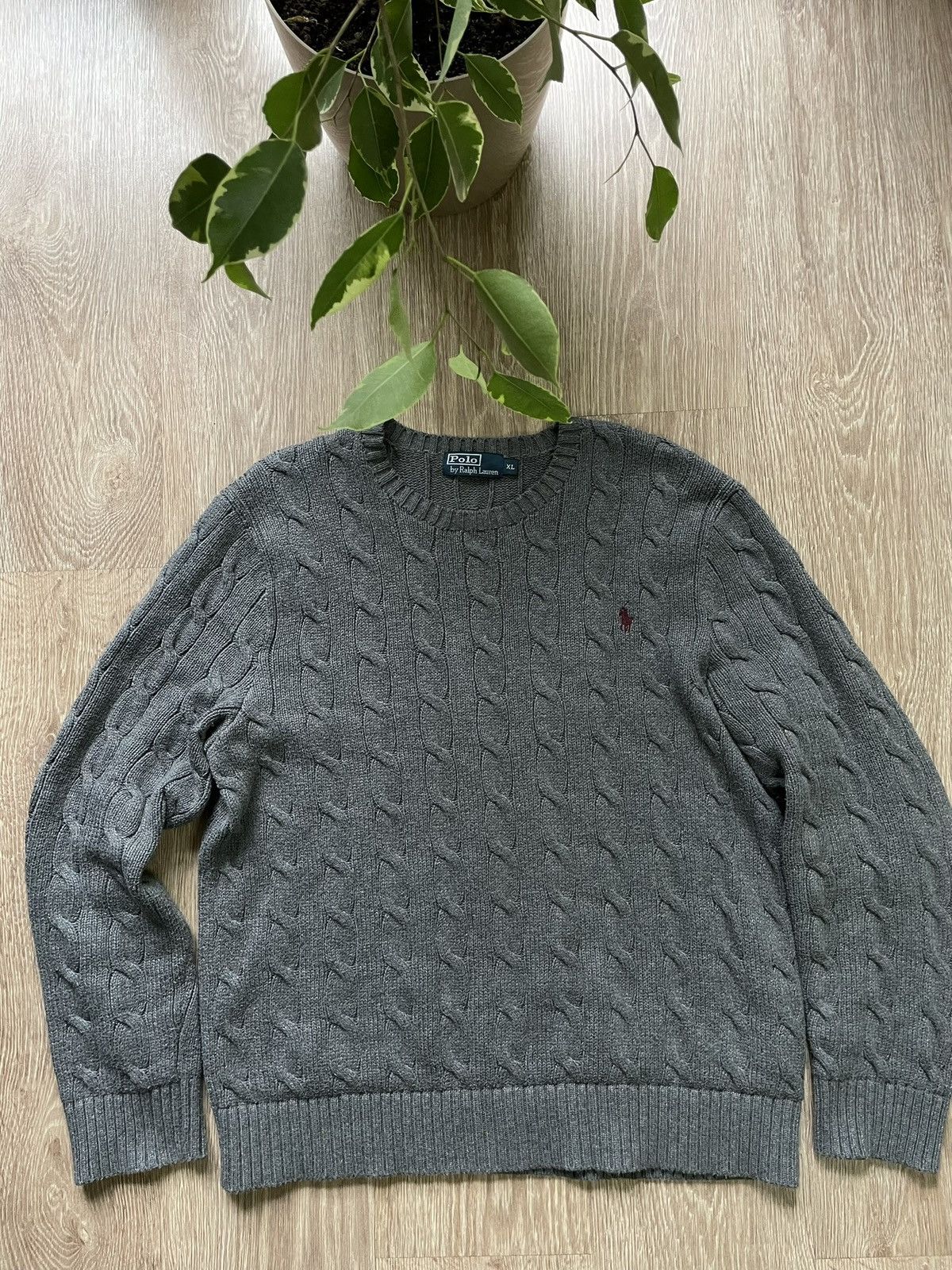 Polo Ralph Lauren Polo Ralph Lauren Sweater Grey Size US XL / EU 56 / 4 - 1 Thumbnail