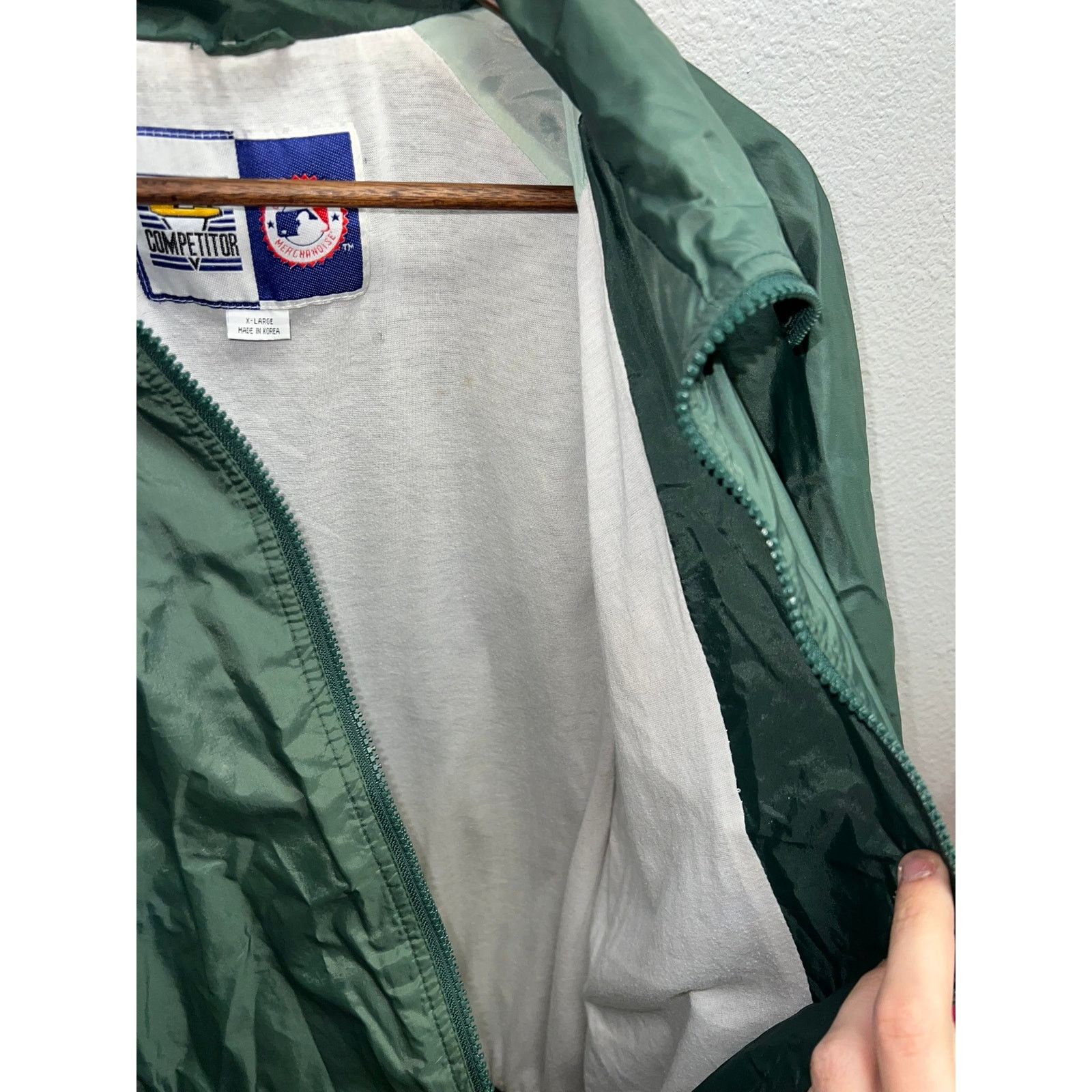 MLB Vintage MLB Oakland Athletics Jacket Bomber Green Baseball X Size US XL / EU 56 / 4 - 8 Thumbnail