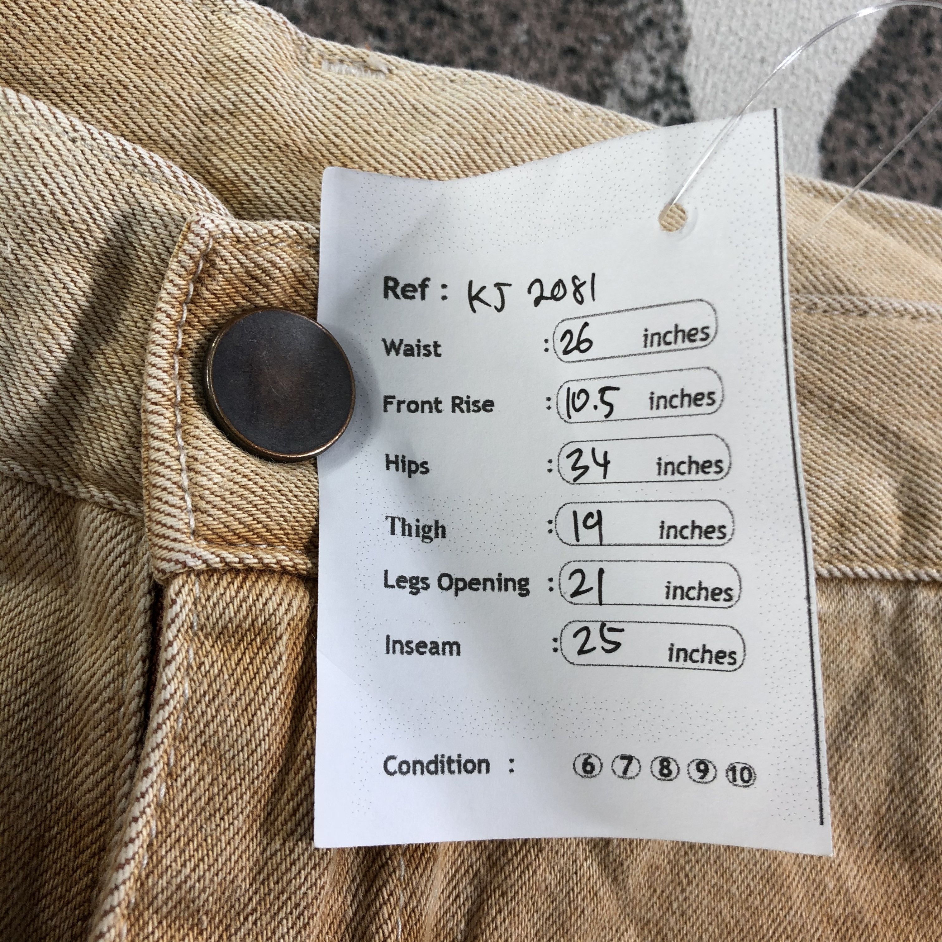 Japanese Brand Uniqlo U Lemaire Faded Jeans KJ2081 Size US 26 / EU 42 - 10 Thumbnail