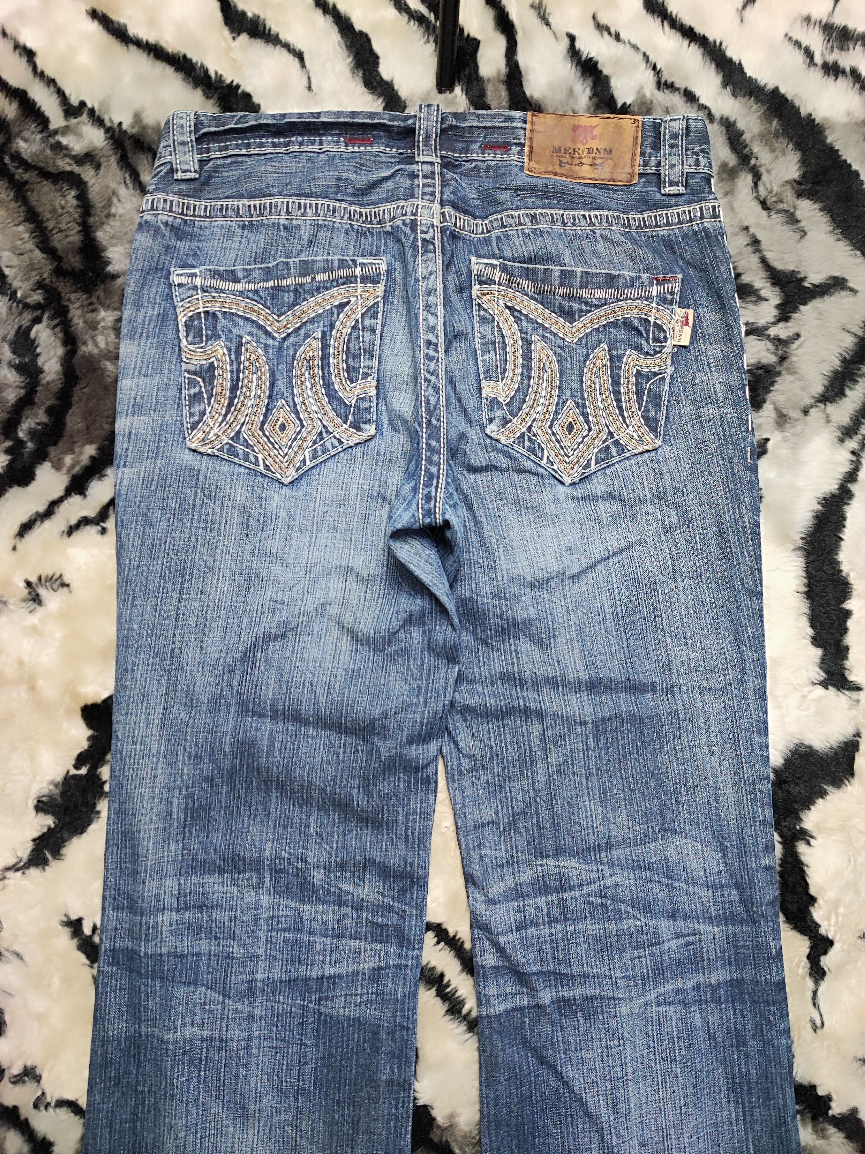 Mek Denim × Vintage Mek Denim USA Dagger Hearts Denim Pant Size US 32 / EU 48 - 13 Thumbnail
