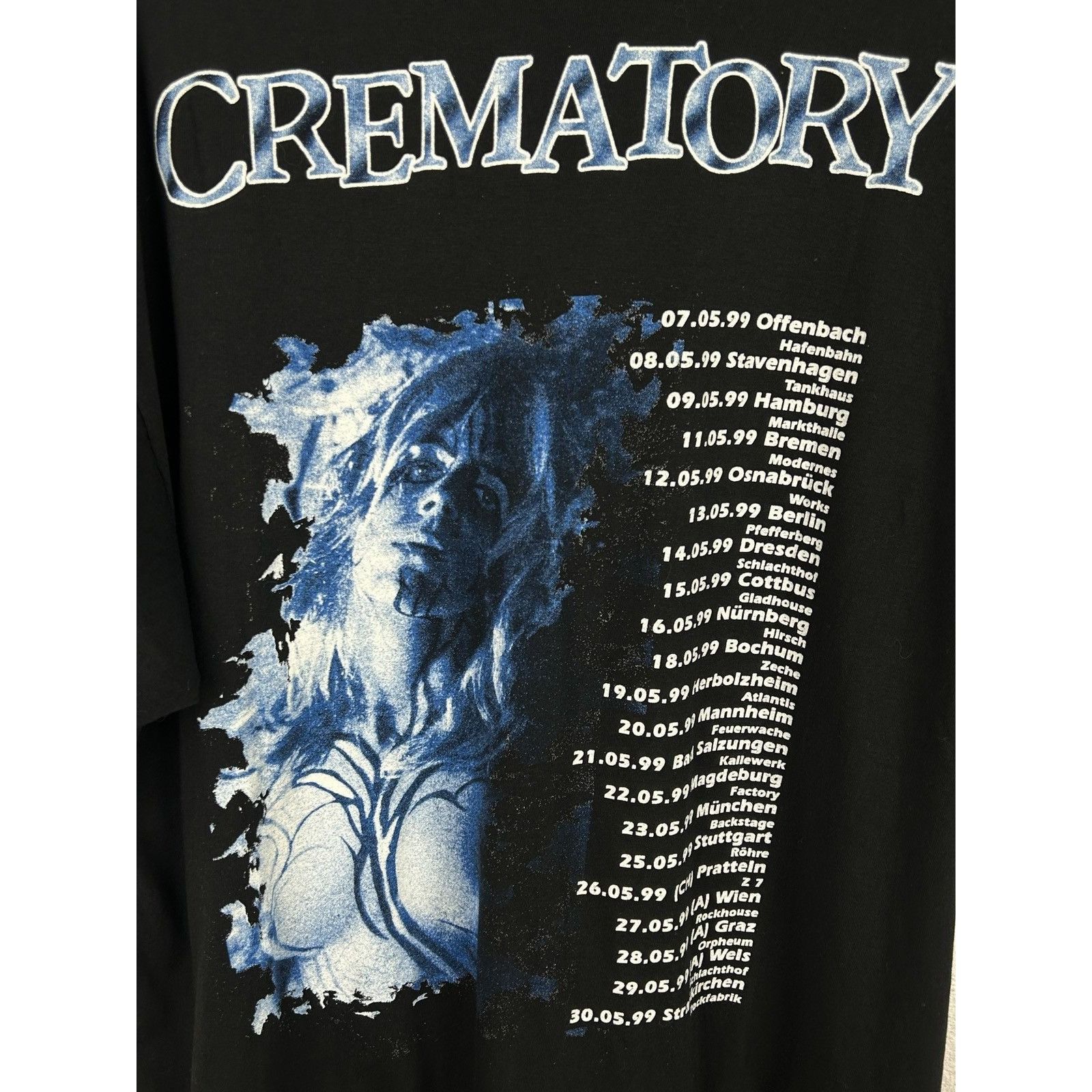 Band Tees 90s Vintage Crematory 1999 Act Seven Tour Metal T-Shirt XL Size US XL / EU 56 / 4 - 5 Thumbnail