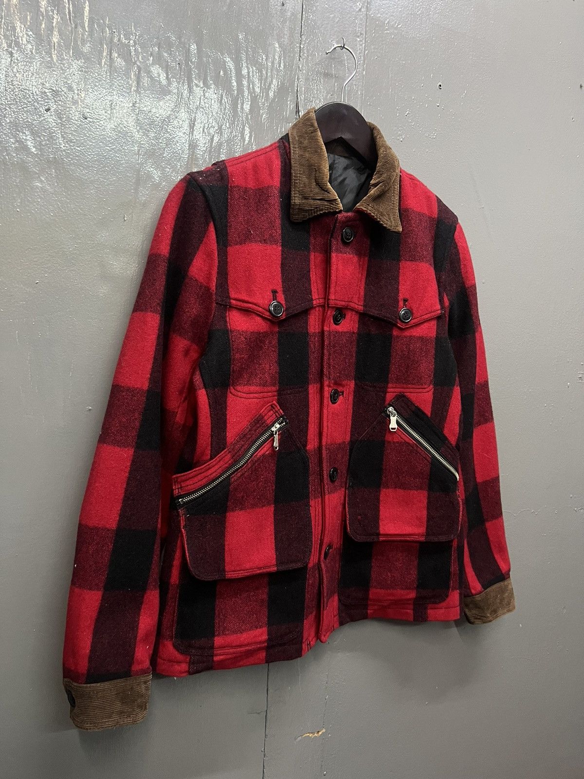 Japanese Brand Vintage TKMixpice Plaid Wool Jacket Size US S / EU 44-46 / 1 - 4 Thumbnail