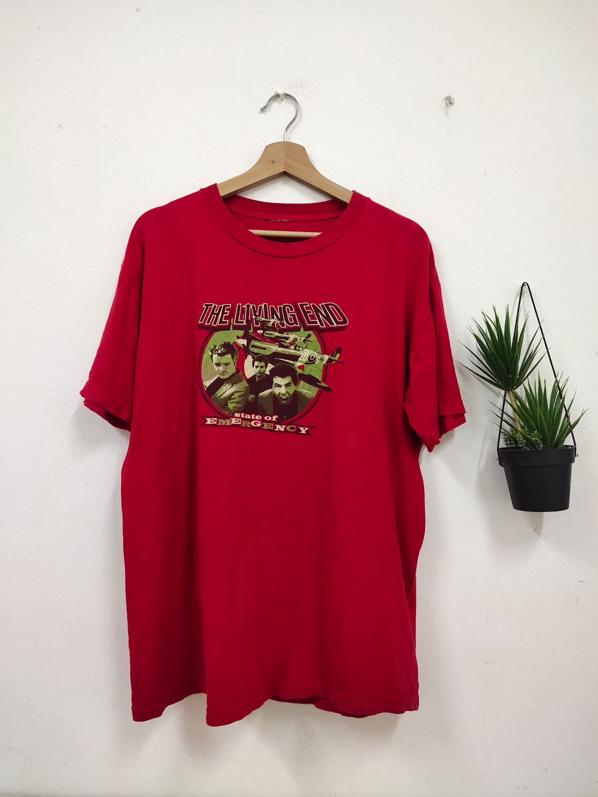 Band Tees Vintage 90s The Living End Rockabilly band t shirt Size US XL / EU 56 / 4 - 1 Thumbnail