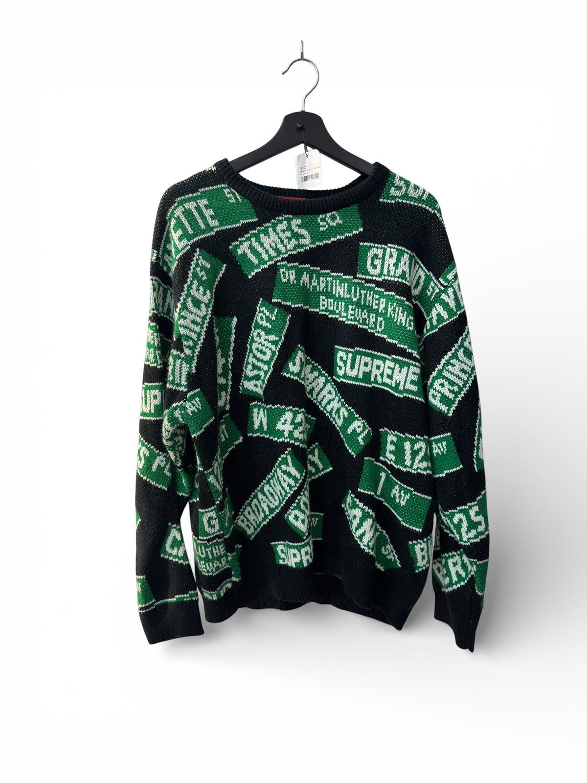 Supreme Supreme Street Sign Knitted Crewneck Size US XL / EU 56 / 4 - 2 Thumbnail