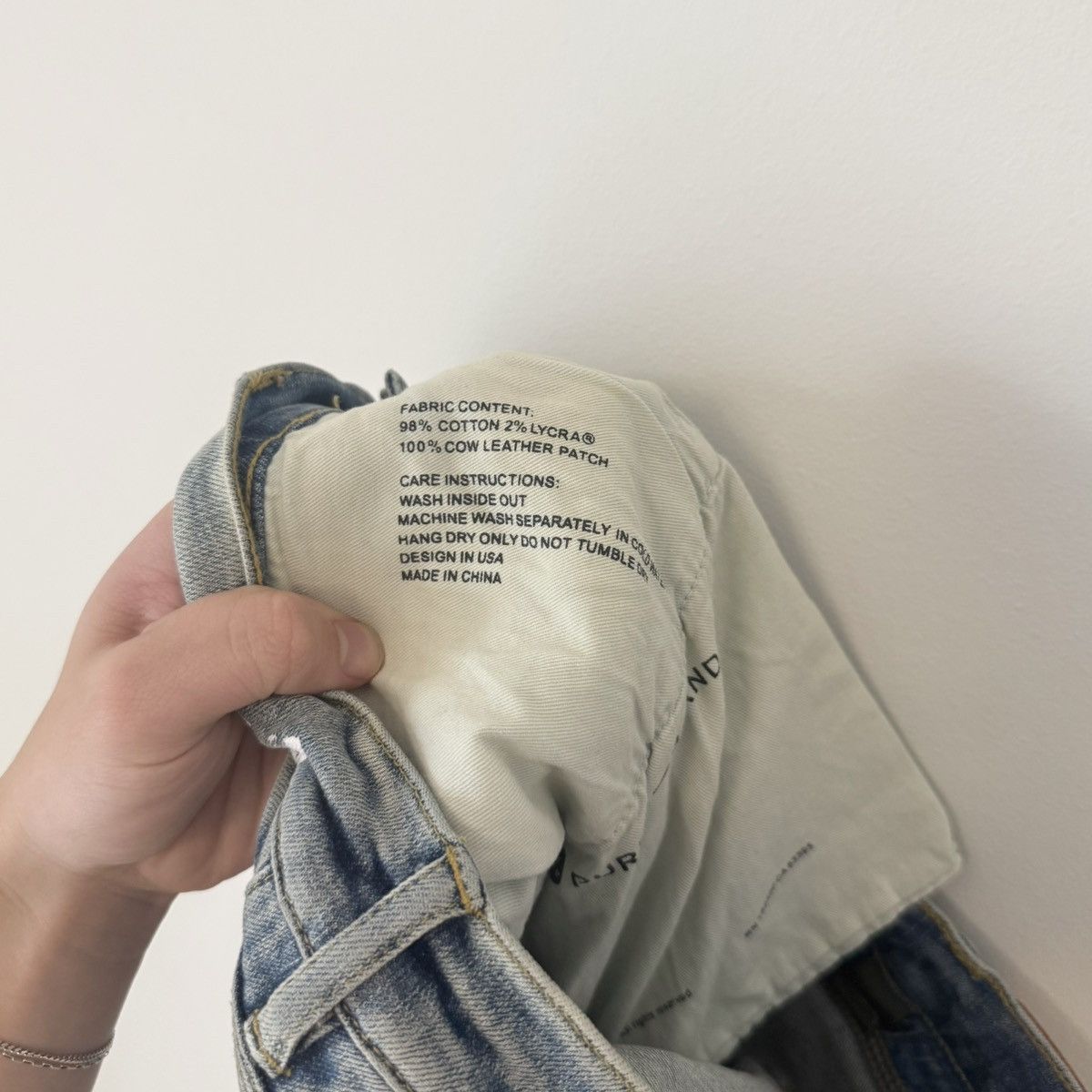 Purple Brand Purple Brand P001 Light Indigo Paint Blowout Distress Jeans Size US 34 / EU 50 - 12 Thumbnail