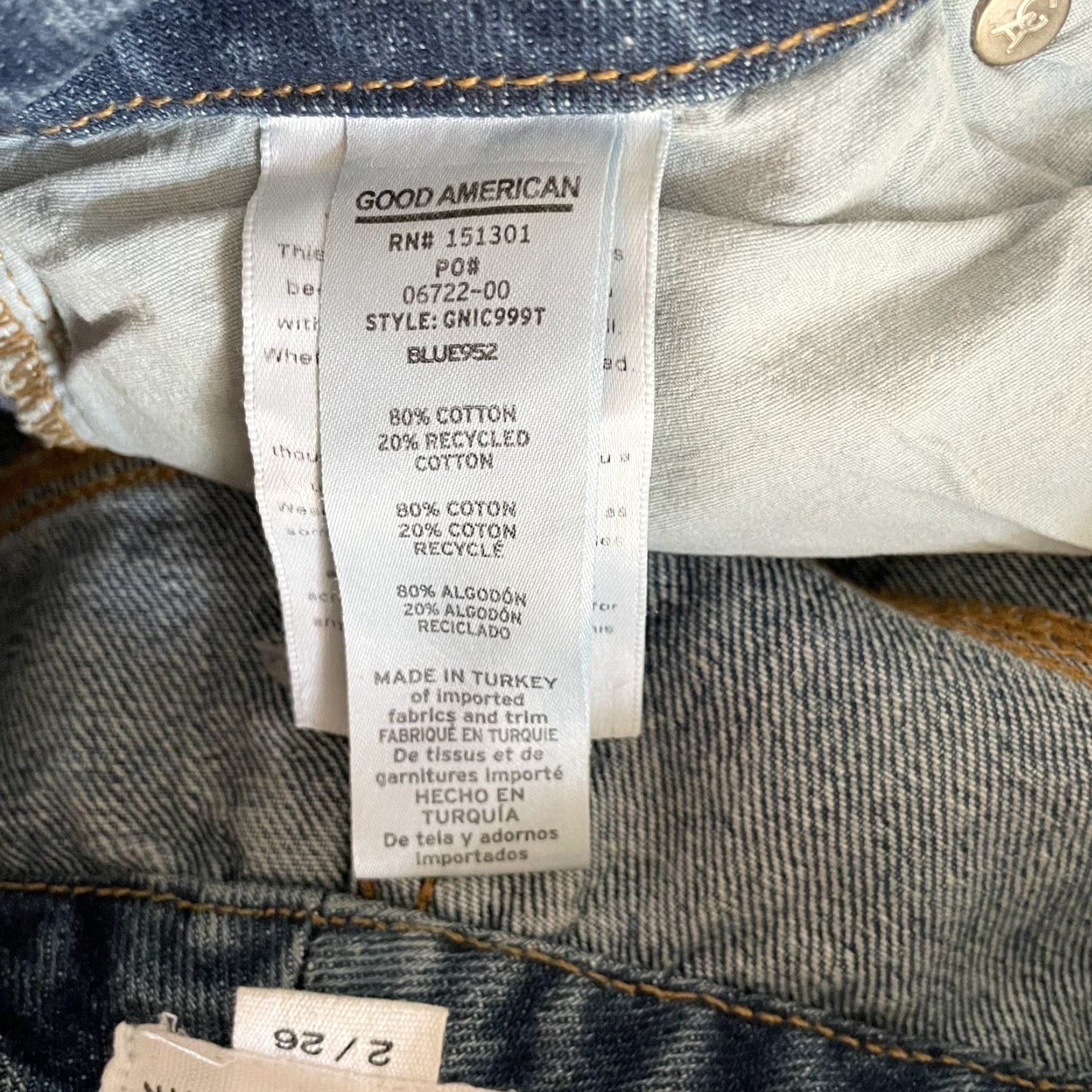 Good American **Good American 90s Icon Blue Straight Jeans Size 26** User: Good American 90s Icon Blue Straight Jeans Size 26 Size 26" / US 2 / IT 38 - 8 Thumbnail