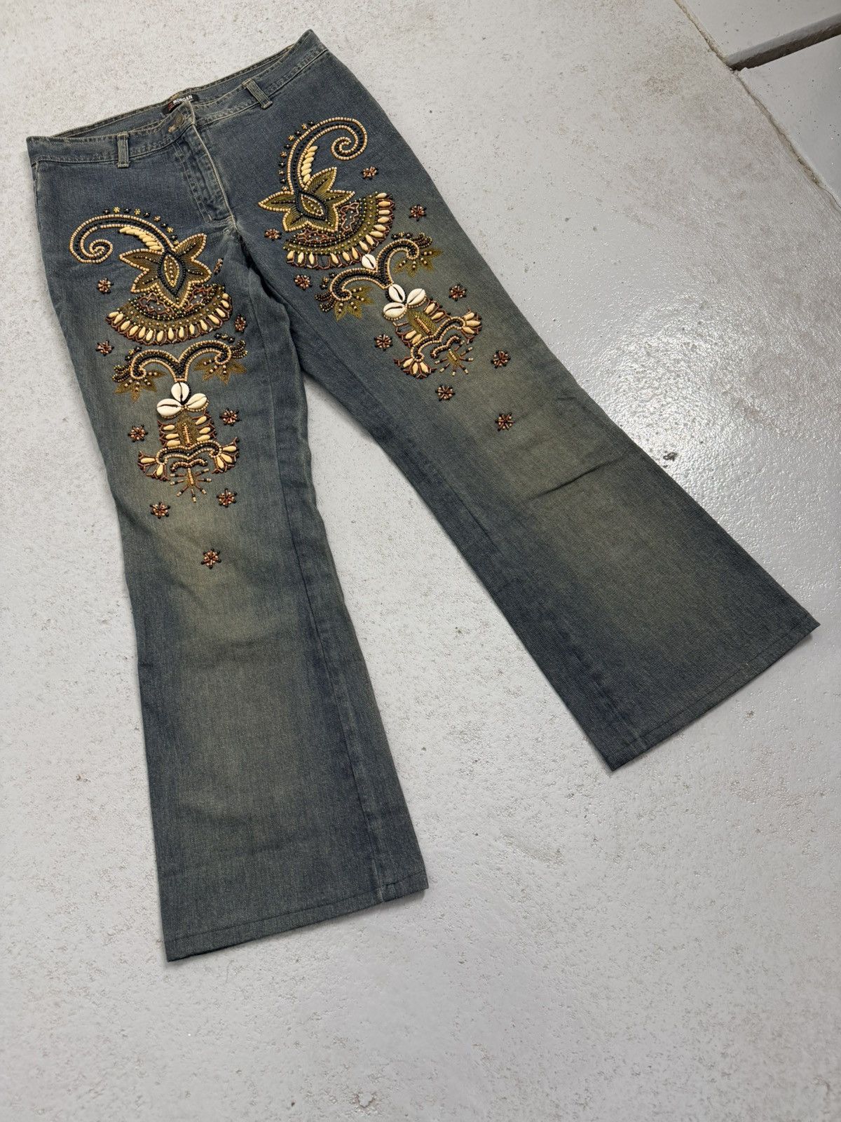 Morgan De Toi Streetwear Morgan De Toi Beads Jeans Size 27" / US 4 / IT 40 - 2 Thumbnail
