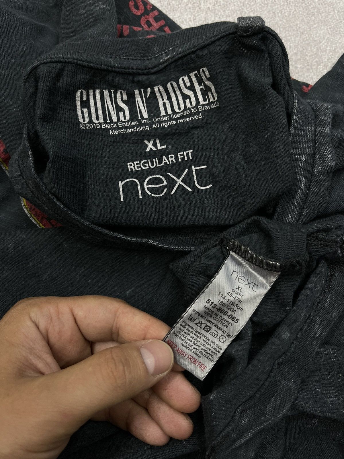 Band Tees × Guns N' Roses Guns N Roses x Next Rock n Roll Long Sleeve Garment Dyed Size US XL / EU 56 / 4 - 9 Thumbnail