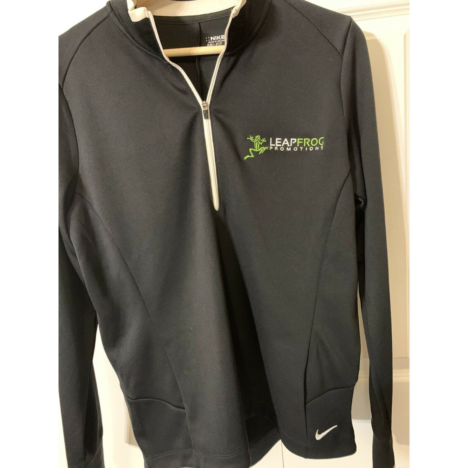 Nike NIKE Golf Dri-Fit Black Long Sleeve Pullover Jacket Leapfrog Size US XL / EU 56 / 4 - 3 Thumbnail