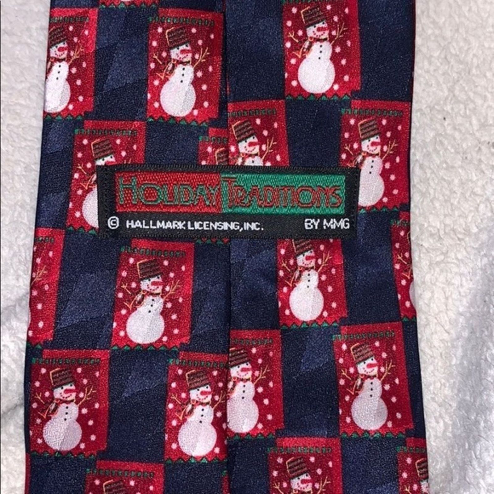 Other Holiday Traditions Snowmen Holiday Necktie | Sz OS Size ONE SIZE - 4 Thumbnail