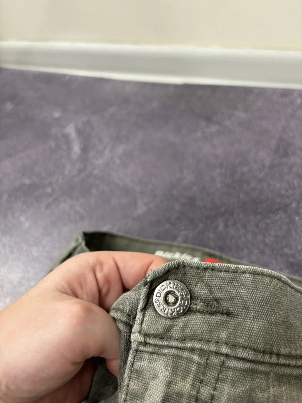 Dickies × Vintage Vintage Dickies Olive Distressed Hype Work Pants Size US 32 / EU 48 - 9 Thumbnail