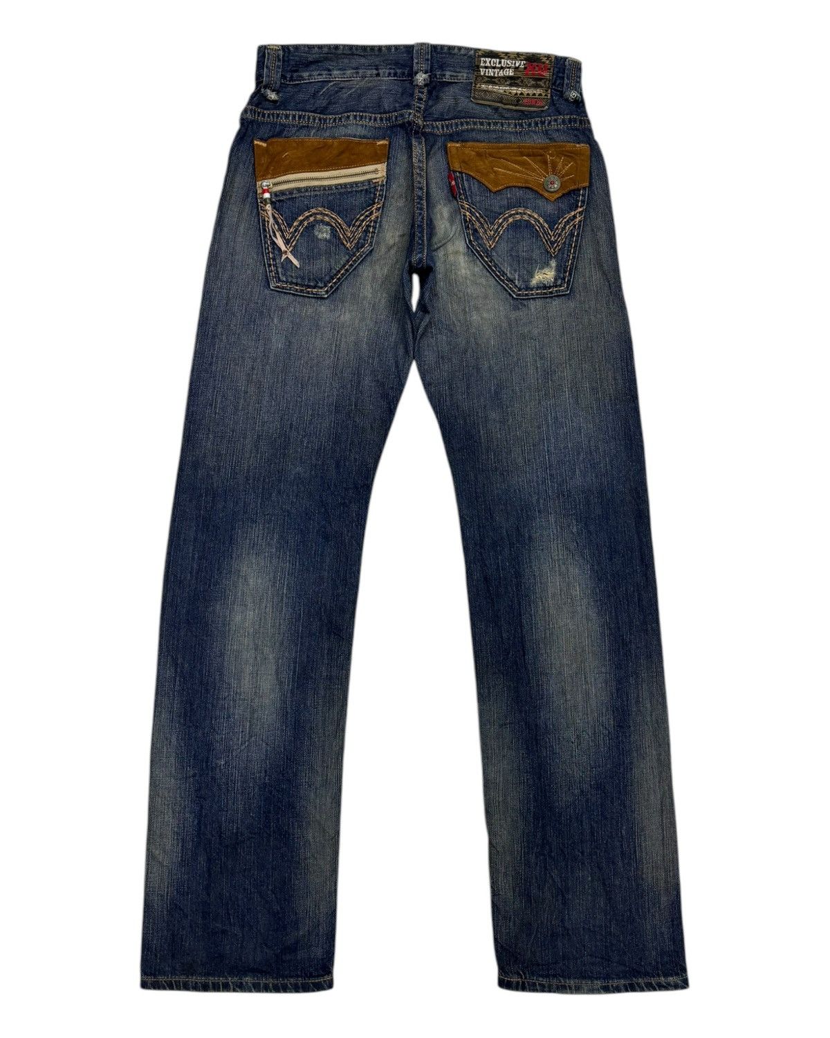 Edwin × If Six Was Nine × Le Grande Bleu (L.G.B.) 🔥EDWIN EXCLUSIVE VINTAGE RUSTY MUD WASH BAGGY JEANS DISTRESS Size US 33 - 8 Thumbnail