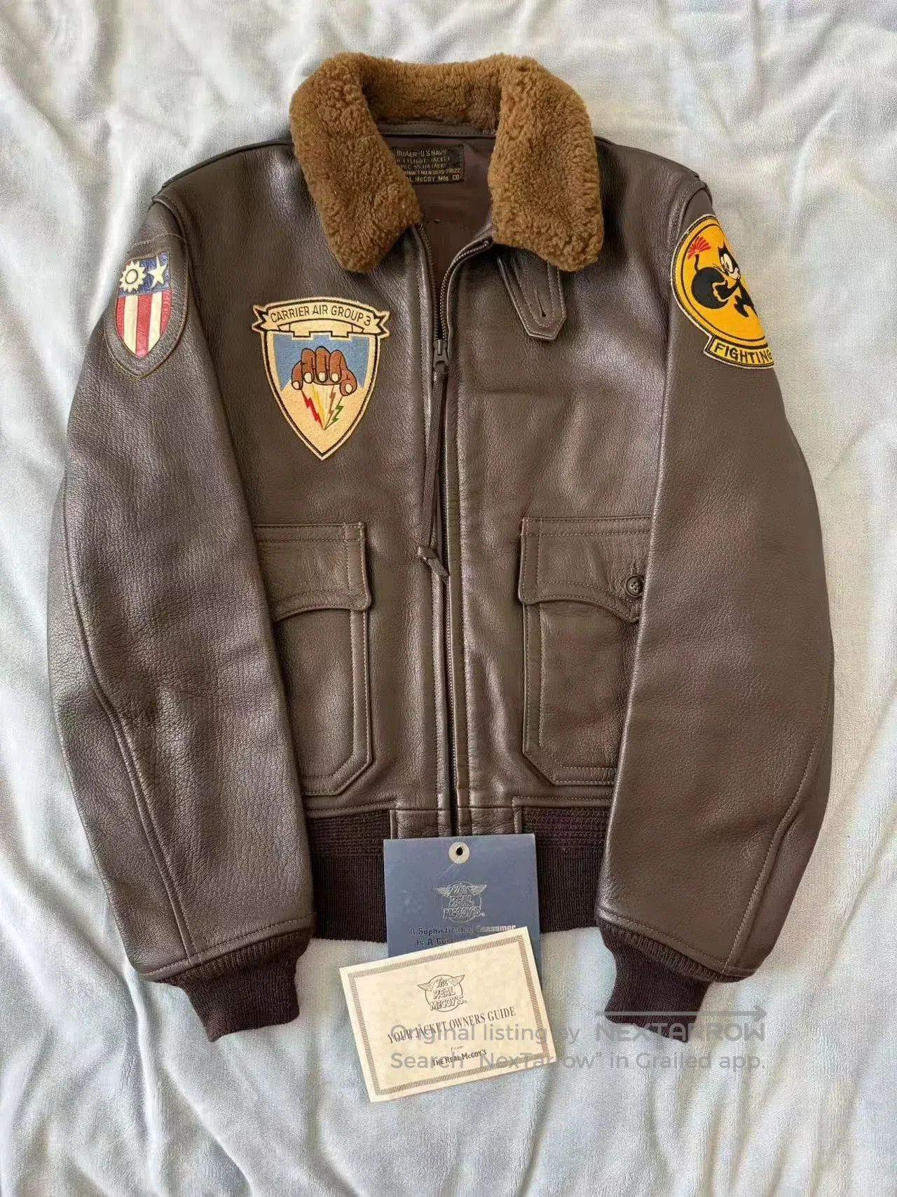 The Real McCoy's Real McCoy G1 Flight Jacket. Size US L / EU 52-54 / 3 - 1 Thumbnail