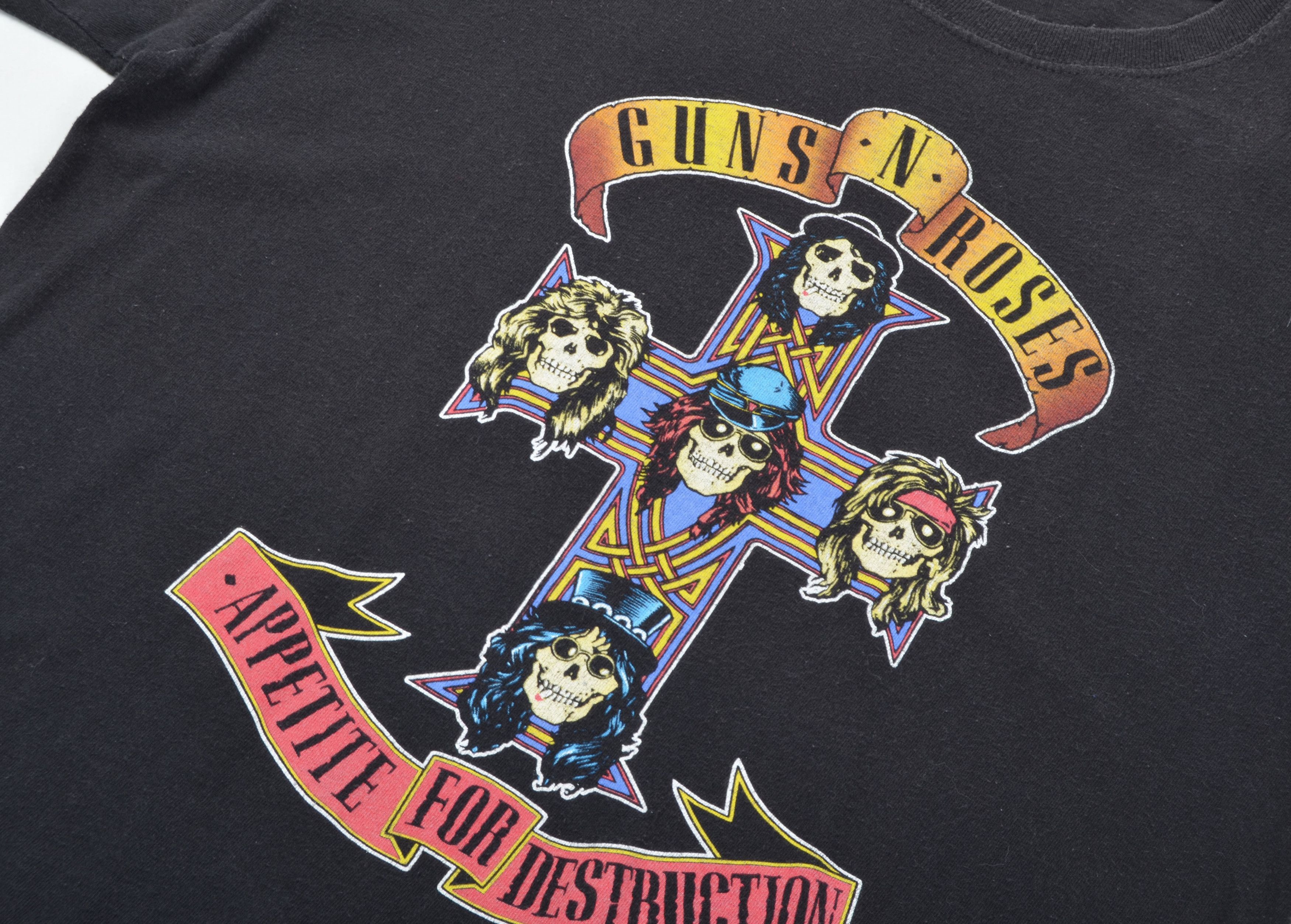 Band Tees × Hanes × Vintage Vintage Gun's n Roses 2006 Logo Faded Short Sleeve T-shirt Size US M / EU 48-50 / 2 - 3 Thumbnail