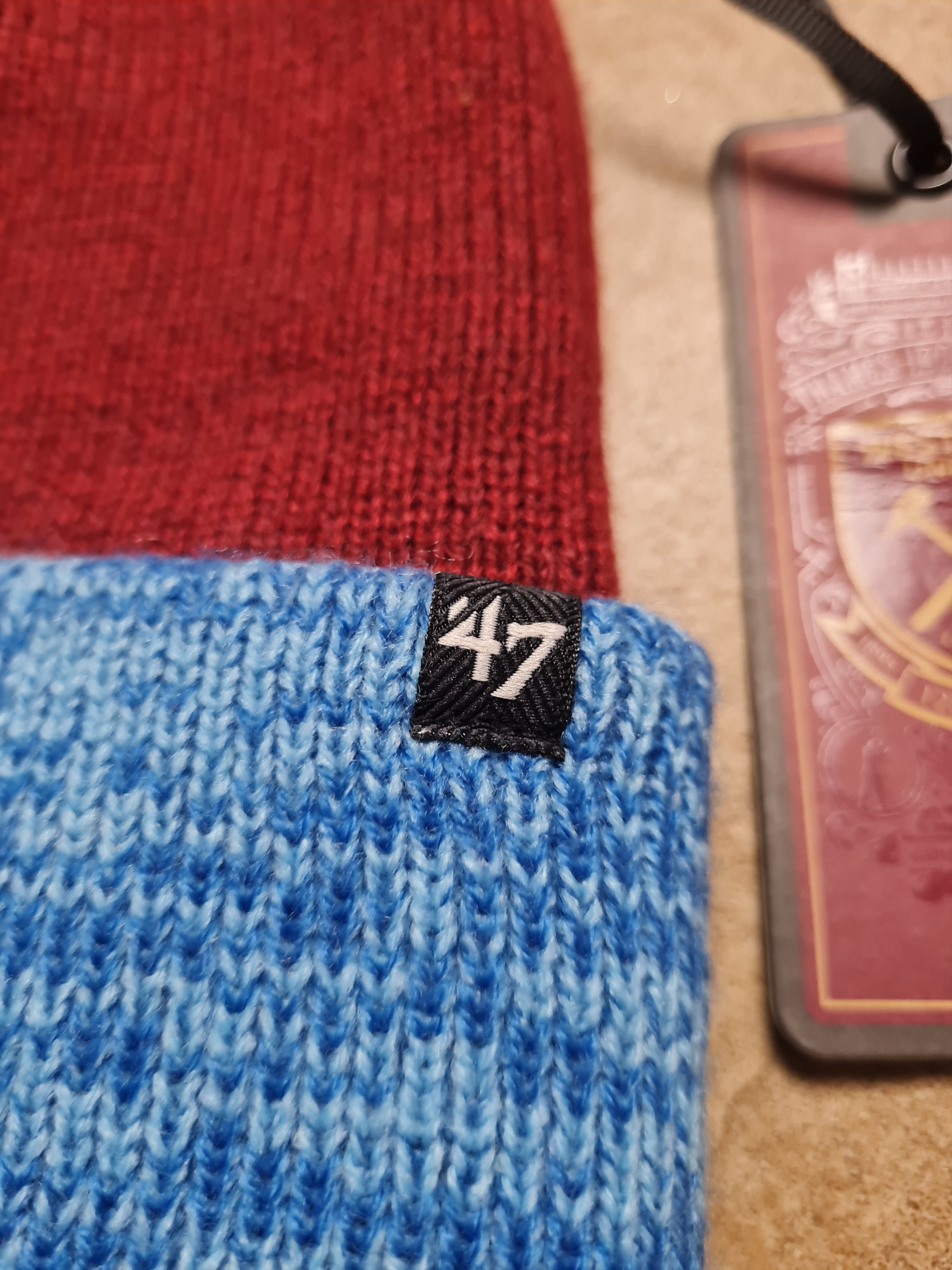 47 Brand 47Brand EPL West Ham United FC Prize Fight Cuff Knit Beanie Size ONE SIZE - 10 Thumbnail