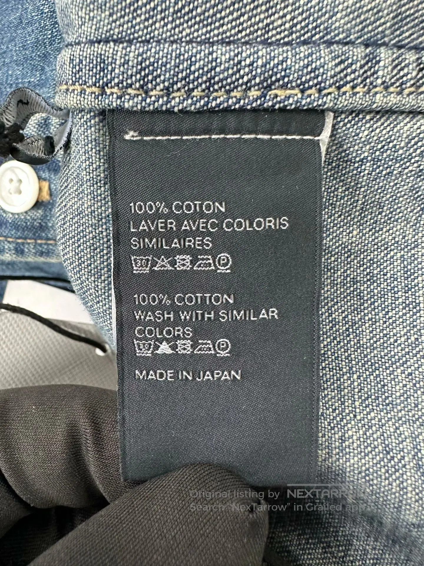 Celine CELINE Blue embroidered logo denim shirt| Size US L / EU 52-54 / 3 - 4 Thumbnail