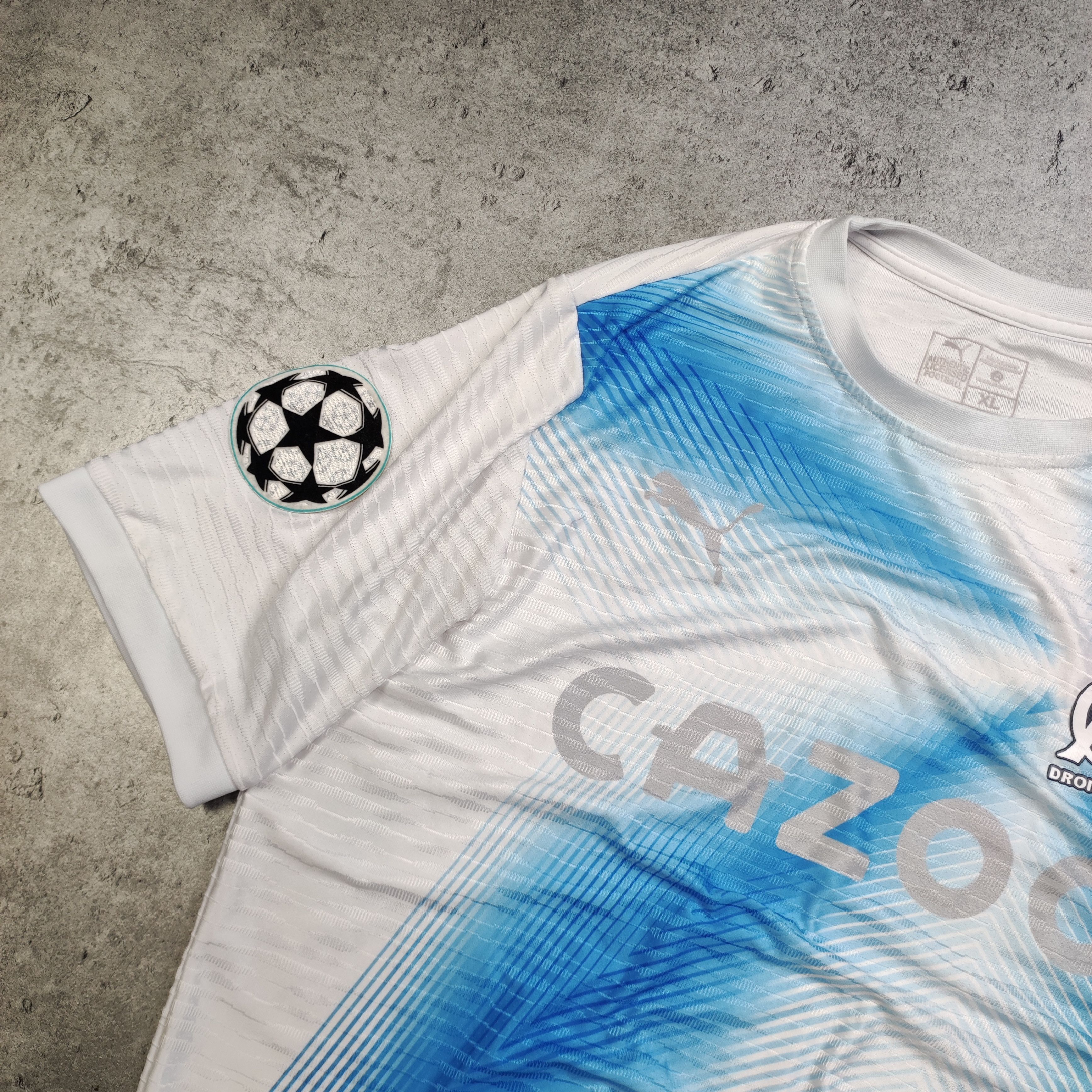Puma RARE Olimique Marsylie Puma Football Champions League Jersey Size US M / EU 48-50 / 2 - 4 Thumbnail