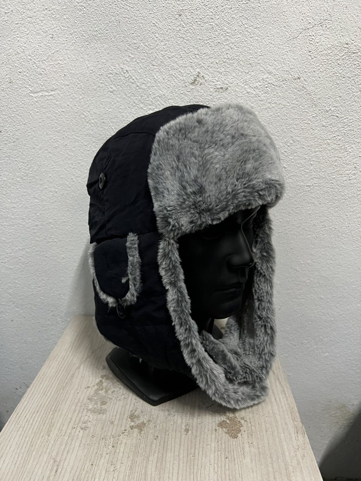 Vintage Vintage broner Earflap Beanie Hat Size ONE SIZE - 4 Thumbnail