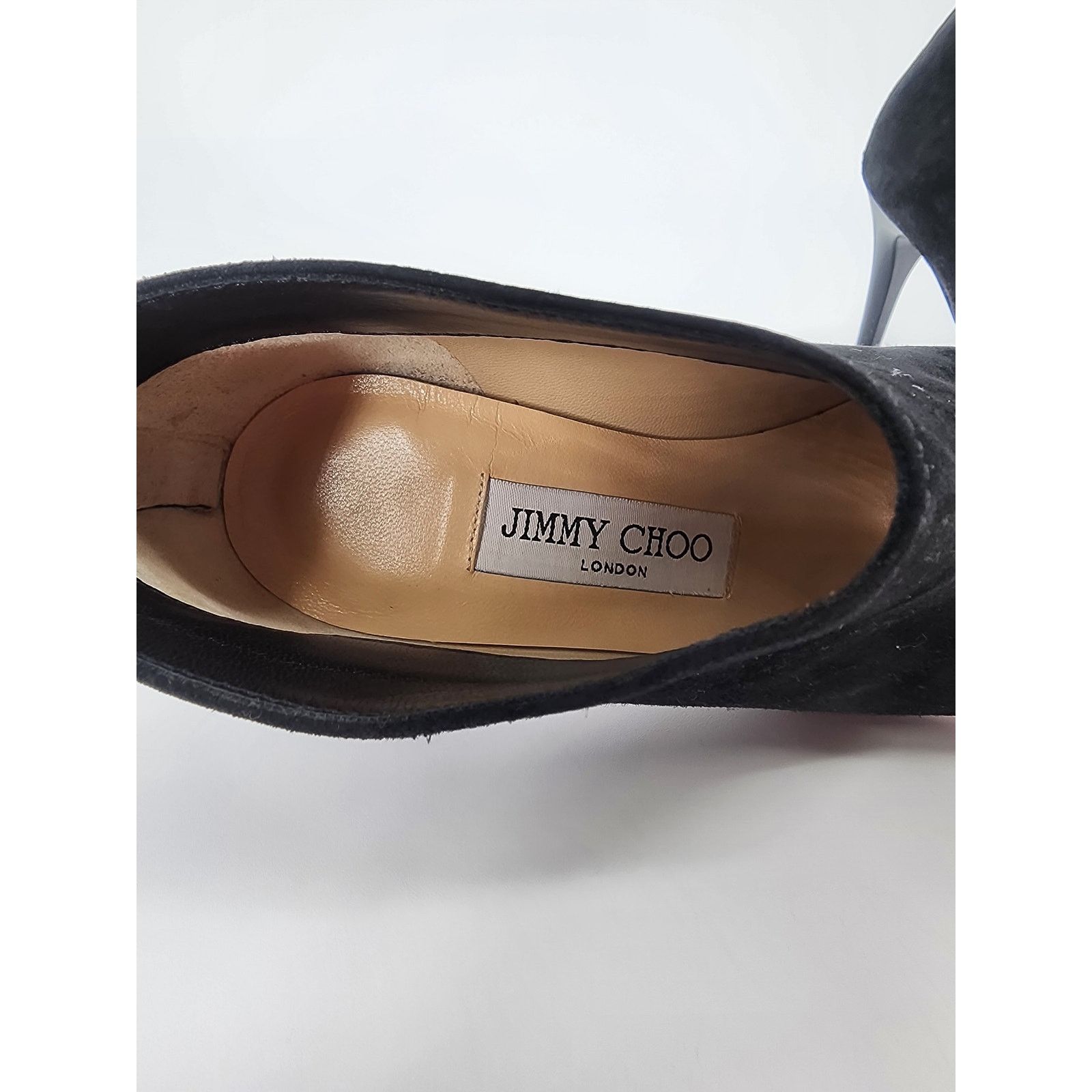 Jimmy Choo Jimmy Choo Black Suede Ankle Booties Women's Size 34.5 Size US 4.5 / IT 34.5 - 13 Thumbnail