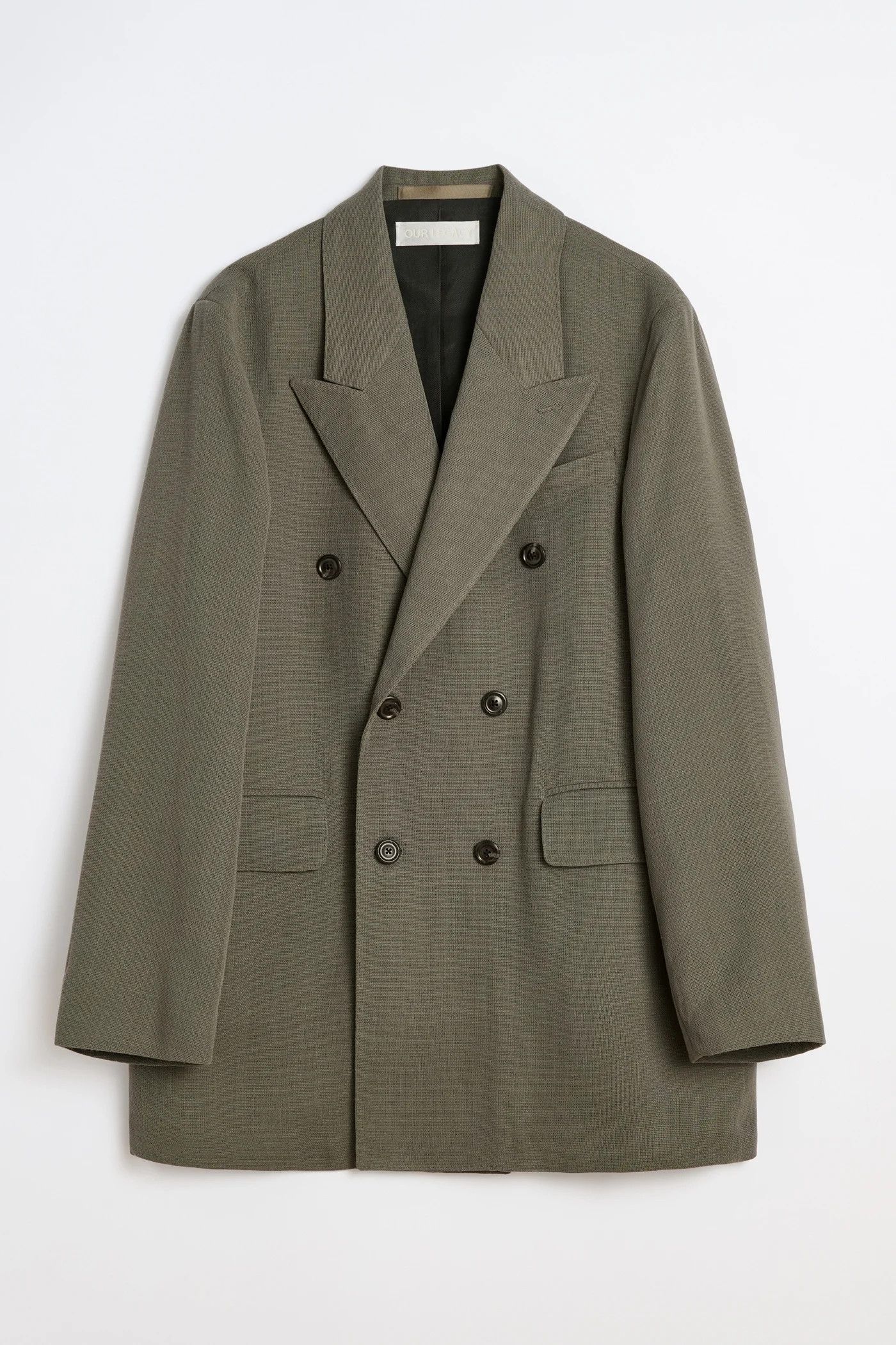 Our Legacy OUR LEGACY Sharp DB Blazer 52 XL Double Grey Weave Size 42L - 1 Thumbnail
