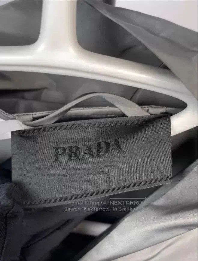 Prada Black Hooded Light Jacket with Drawstring Hem. Size US S / EU 44-46 / 1 - 4 Thumbnail