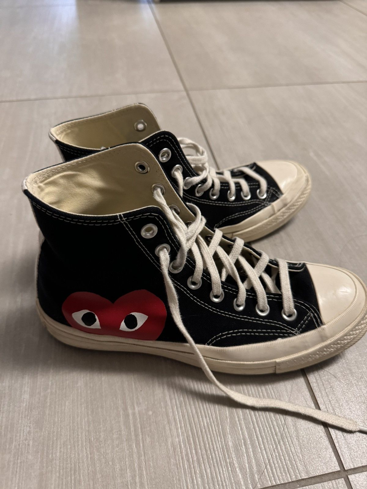 Comme des garcons x converse high tops