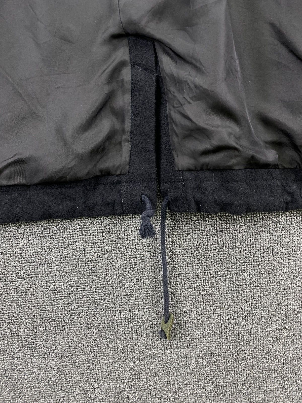Issey Miyake Vintage Issey Miyake Plantation Black Wool Hodded Jacket Size M / US 6-8 / IT 42-44 - 8 Thumbnail