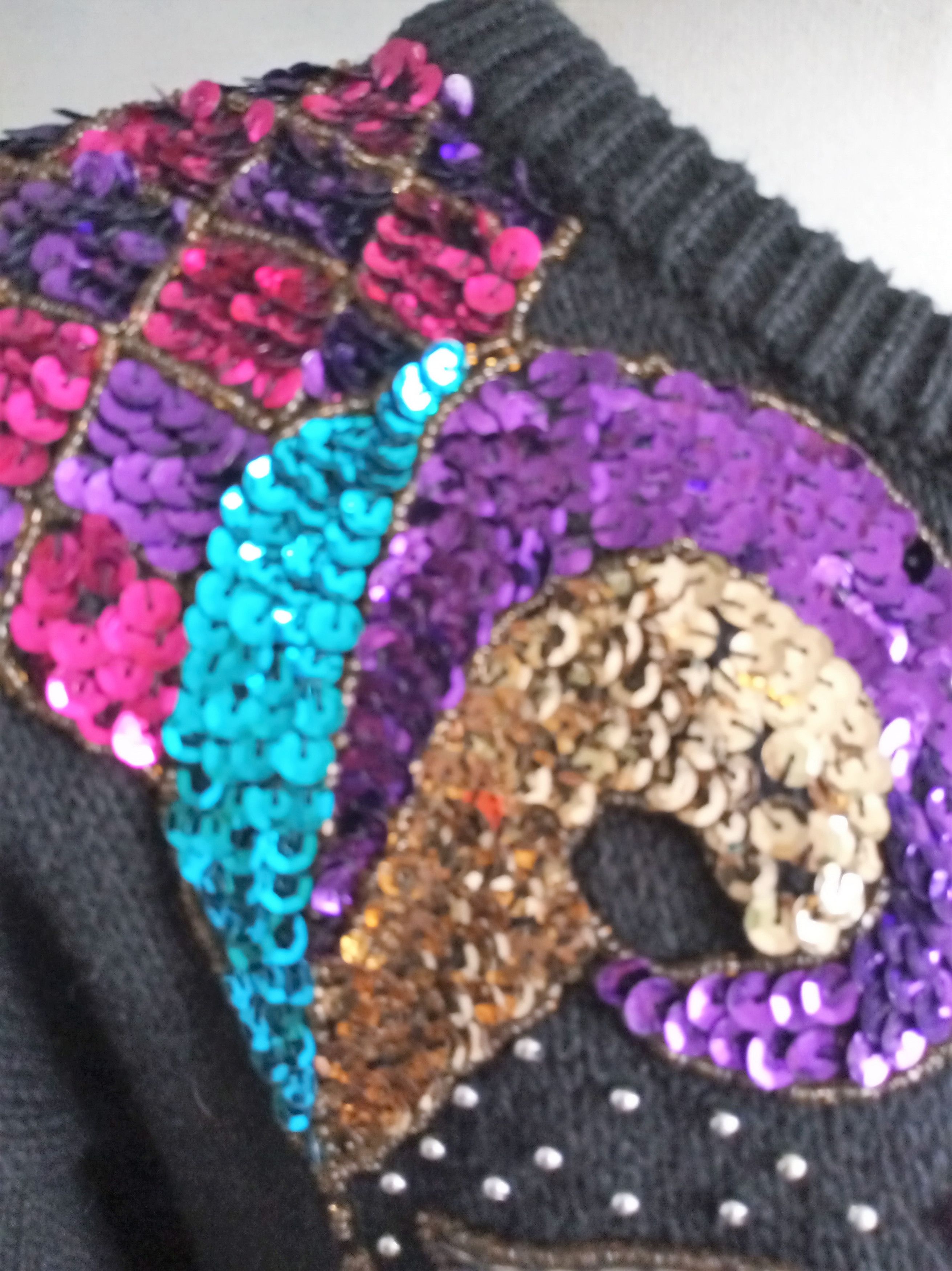 Vintage Unisex True Vintage Sequin Sweater Size ONE SIZE - 8 Thumbnail