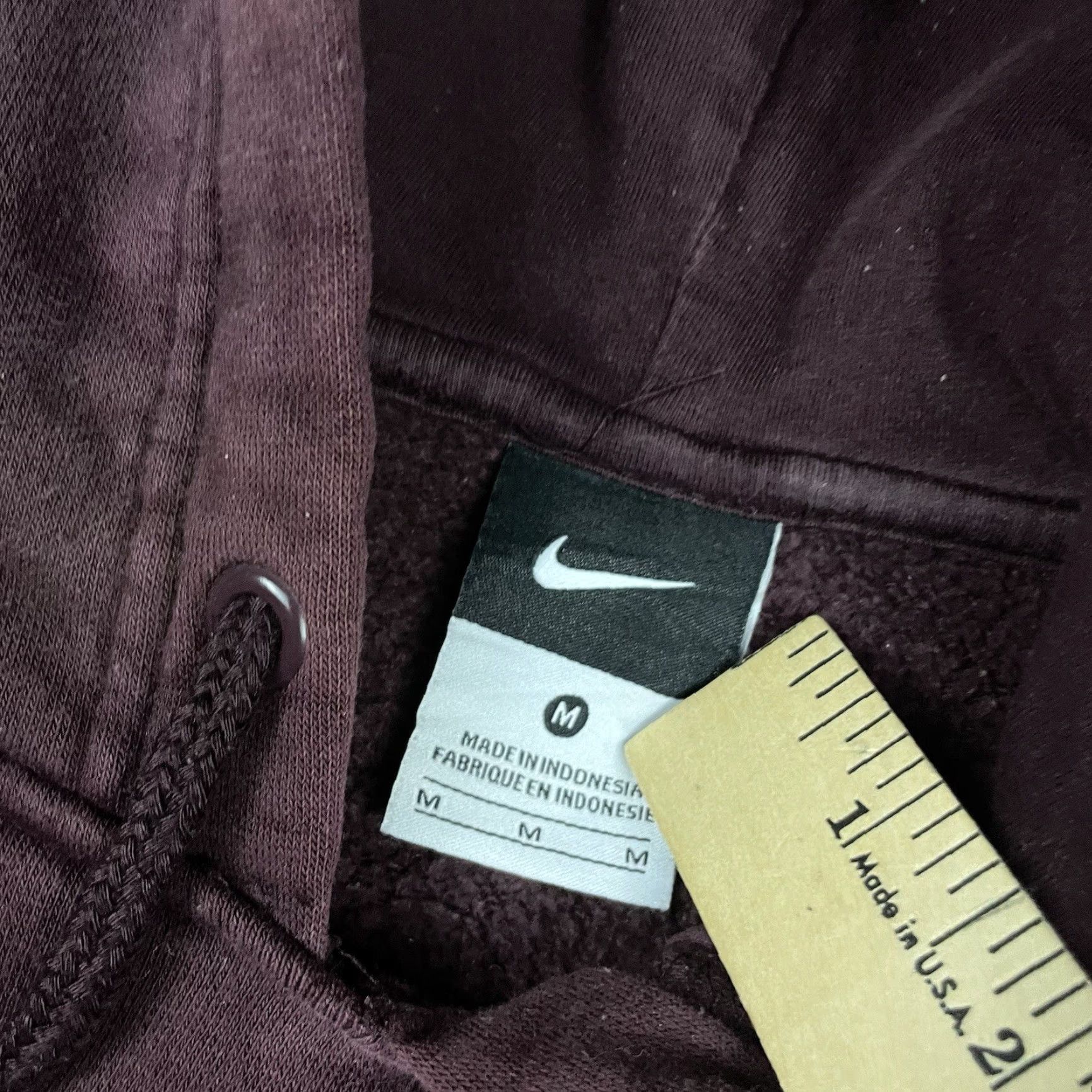 Nike Nike Sweatshirt Hoodie Men Adult Medium Red Embroidered Swoosh Distressed 90s USA Sports Pullover Size US M / EU 48-50 / 2 - 5 Thumbnail