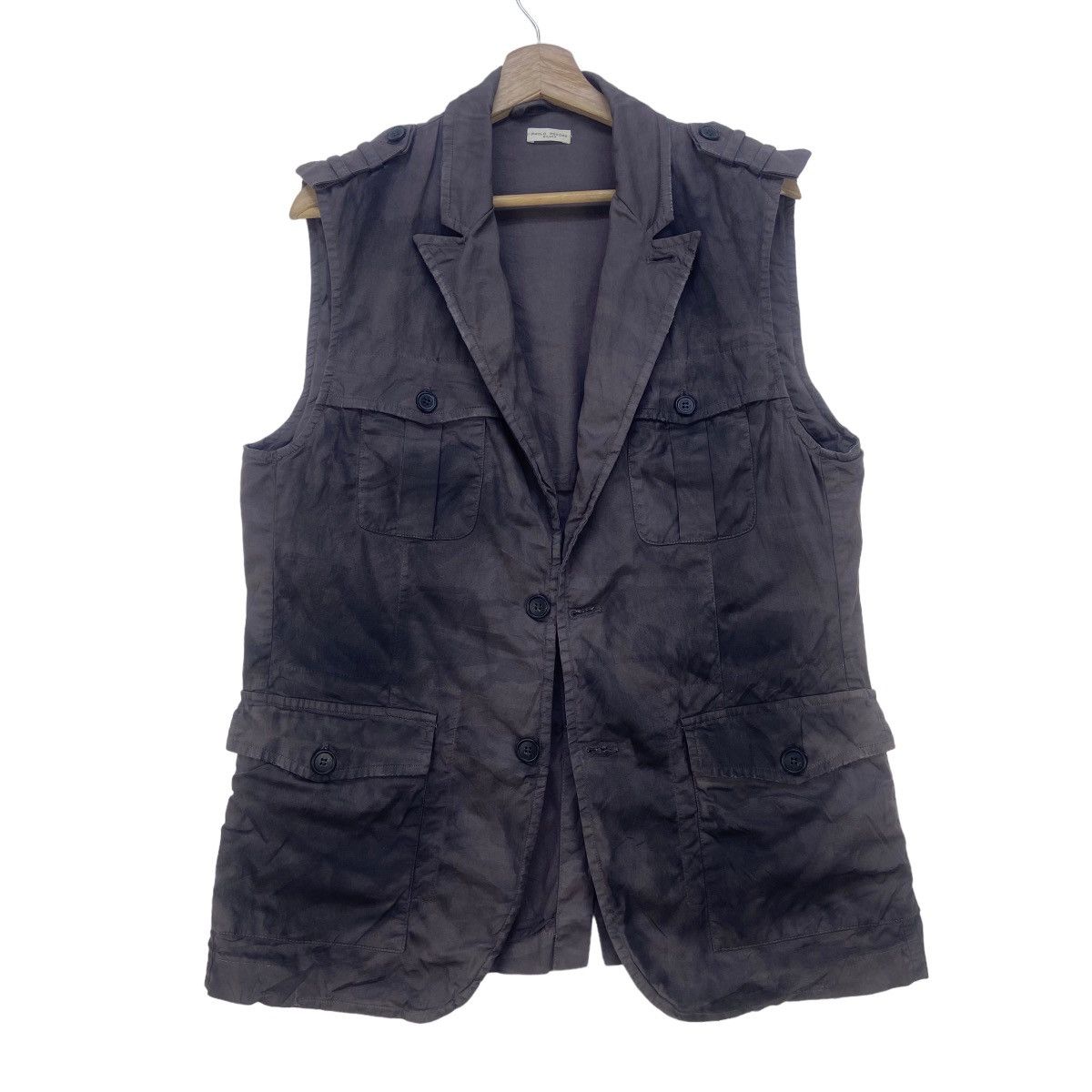 🔥Rare Emmegierrefashion Discoloured Style Sleeveless Jacket