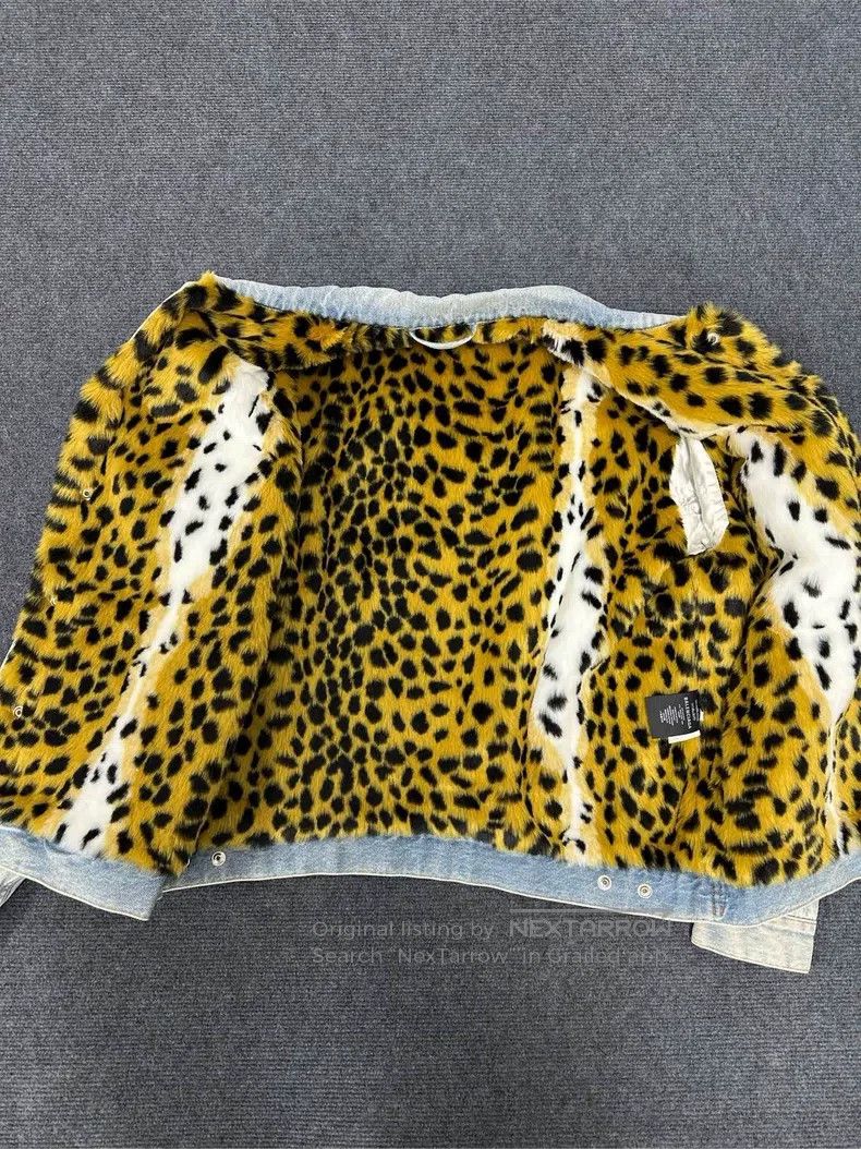 Balenciaga Balenciaga Lined Leopard Print Denim Jacket Size XXS / US 00 / IT 34 - 3 Thumbnail