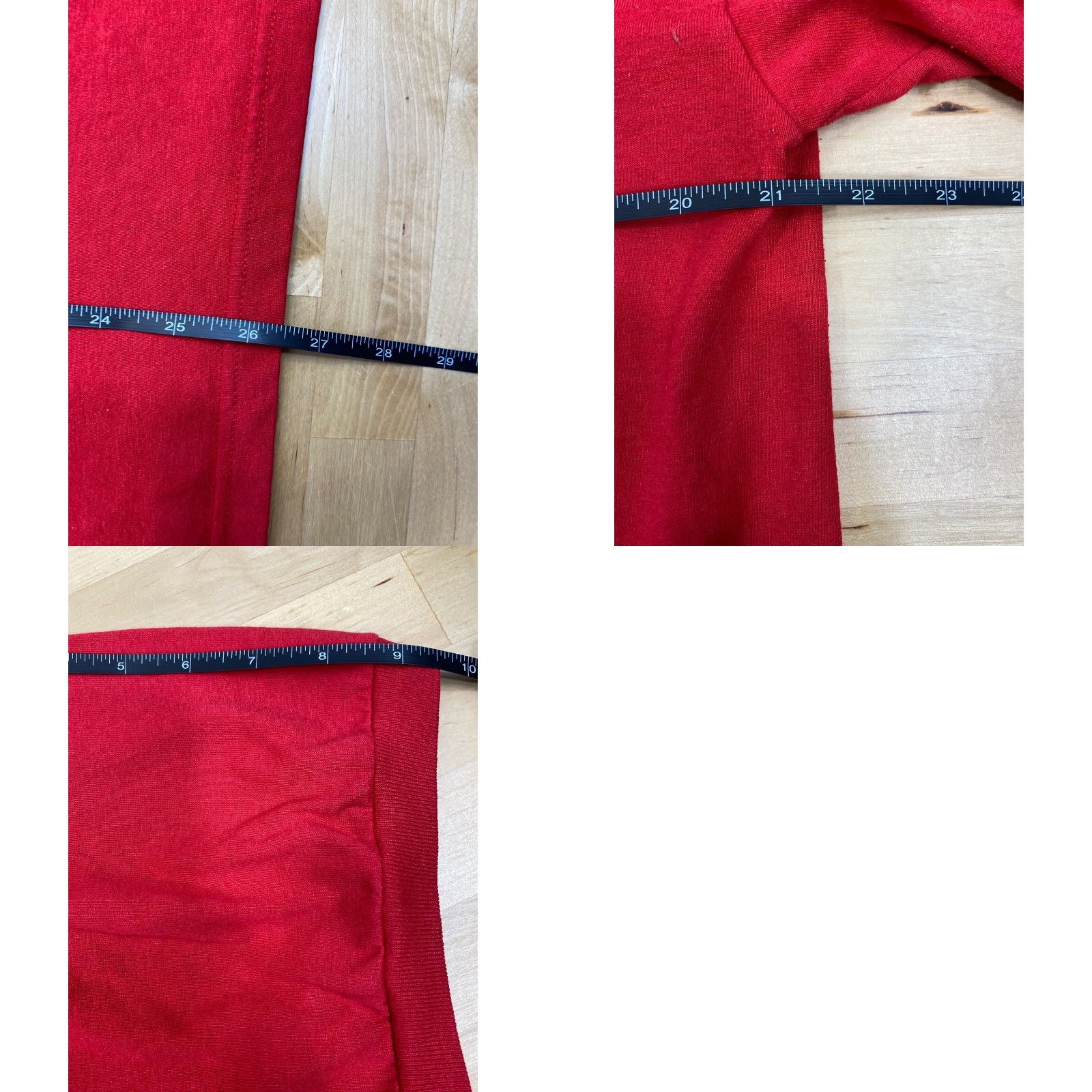 Anvil VINTAGE Anvil Polo Shirt Red L Men Knit 100% Cotton Short Sleeve Pullover Logo 80s USA Golf Solid Size US L / EU 52-54 / 3 - 8 Thumbnail
