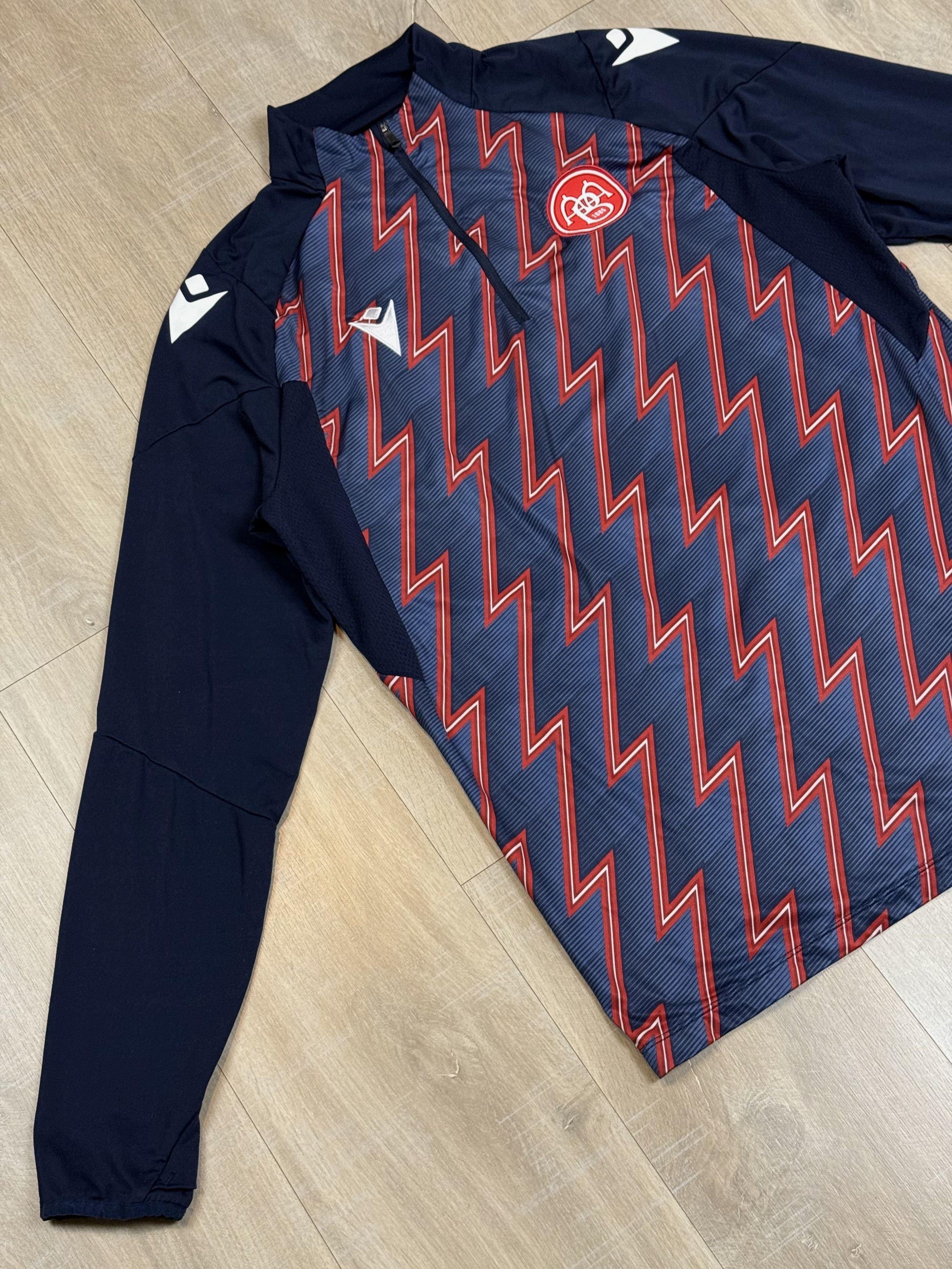 Macron Macron Aalborg 2023/2024 Football Soccer Track Jacket Size US L / EU 52-54 / 3 - 2 Thumbnail