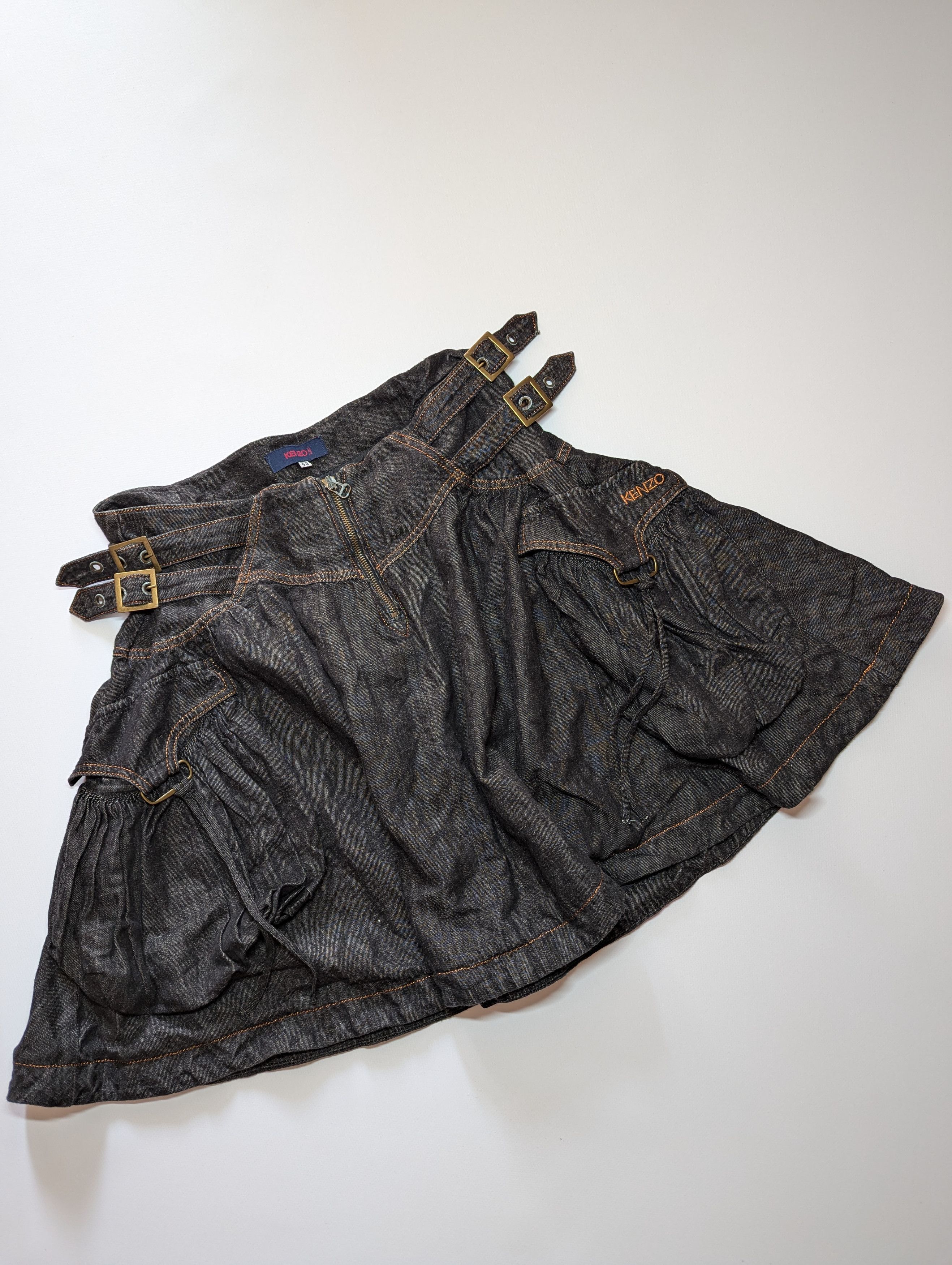 Kenzo Kenzo Jeans Avantgarde style Skirt Pockets Size 30" / US 8 / IT 44 - 1 Thumbnail