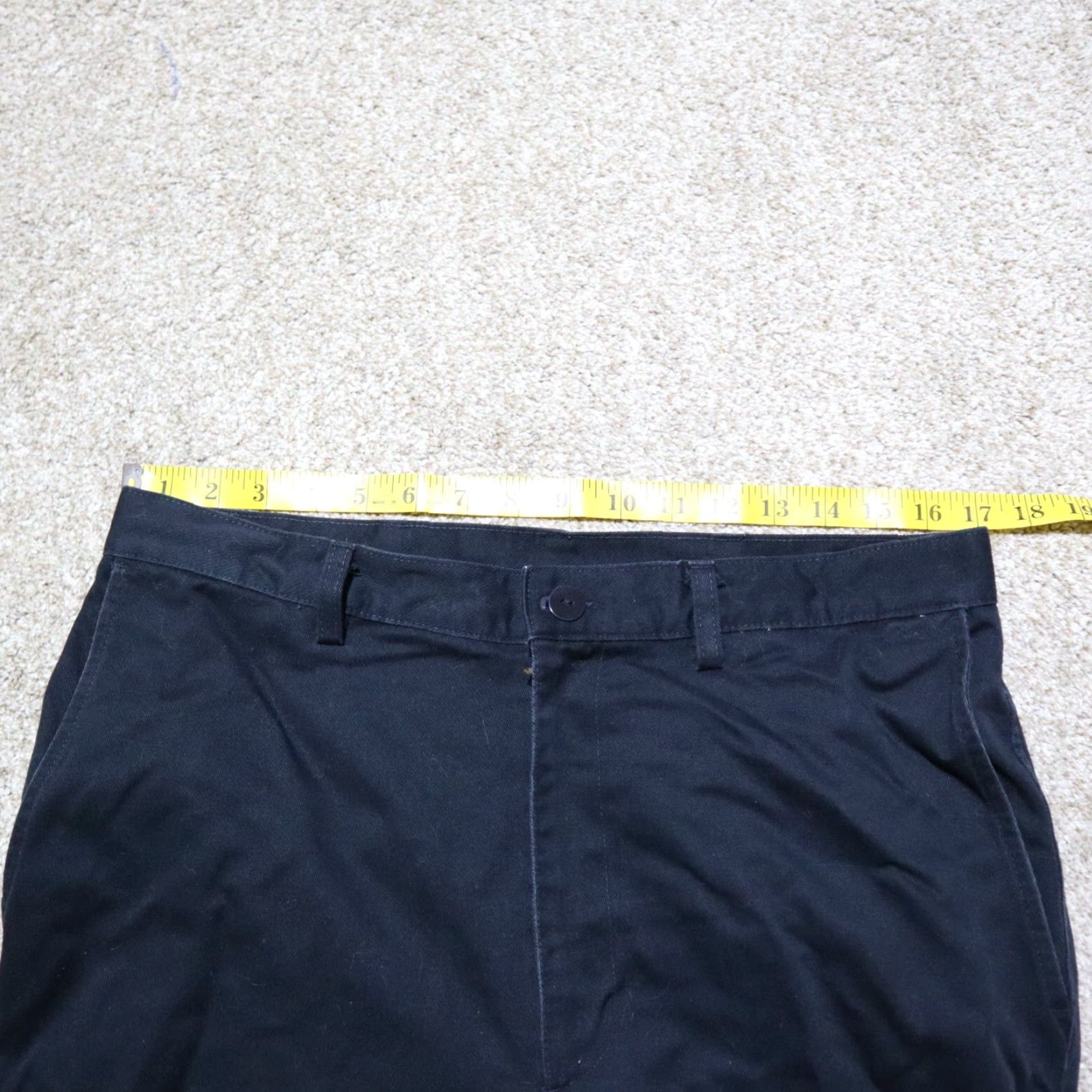 Haggar Haggar Dress Pants Main Selling Point Navy Blue Pleat Front Men Size 34 X 31 Black Cotton Size US 34 / EU 50 - 4 Thumbnail