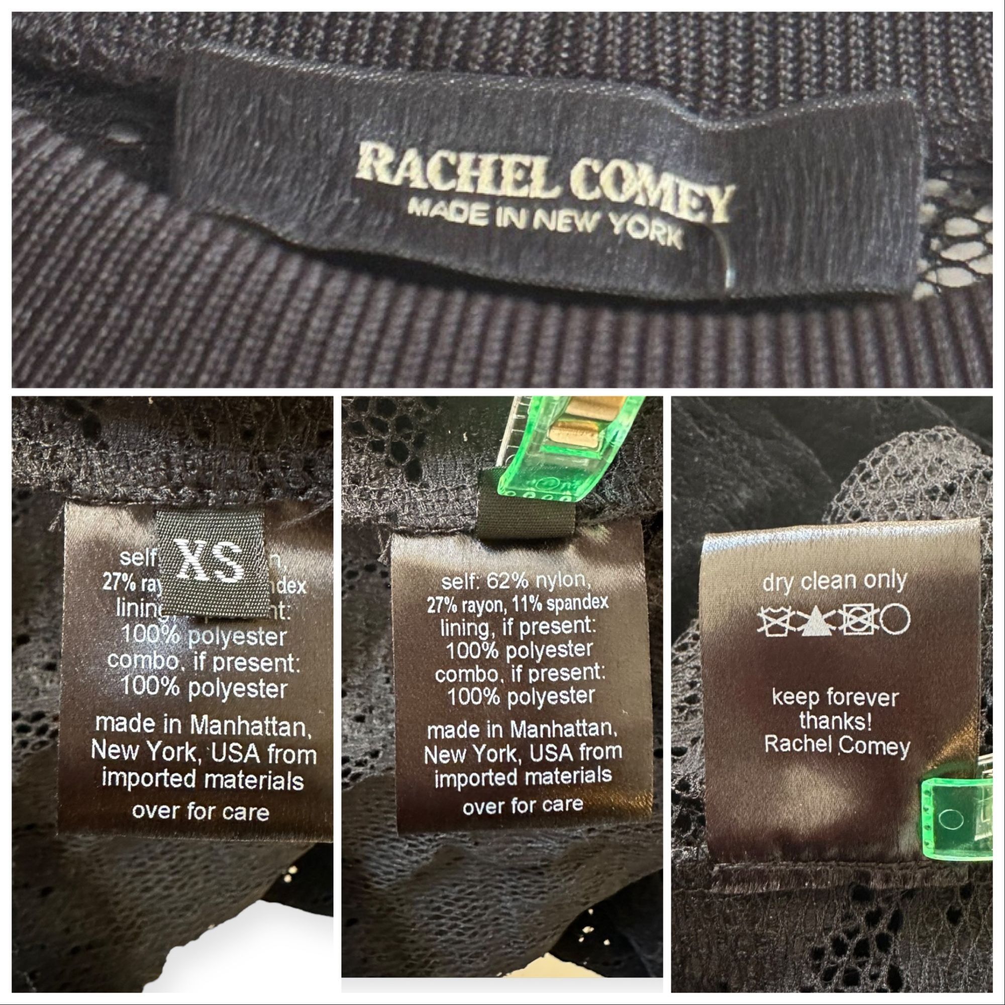 Rachel Comey Rachel Comey Britta Floral Lace Dress In Black, Size XS, New Size XS / US 0-2 / IT 36-38 - 6 Thumbnail